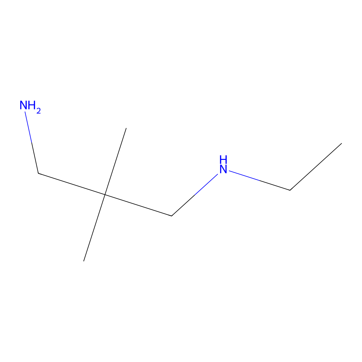 (3-Amino-2,2-dimethylpropyl)(ethyl)amine molecular structure, CAS 1539719-94-2