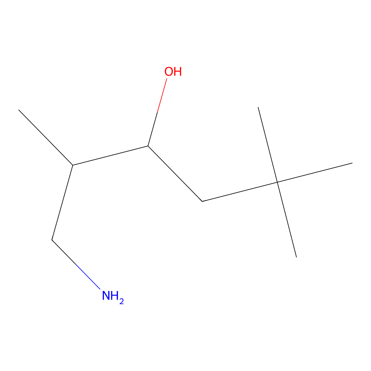 1-Amino-2,5,5-trimethylhexan-3-ol molecular structure, CAS 1539722-94-5
