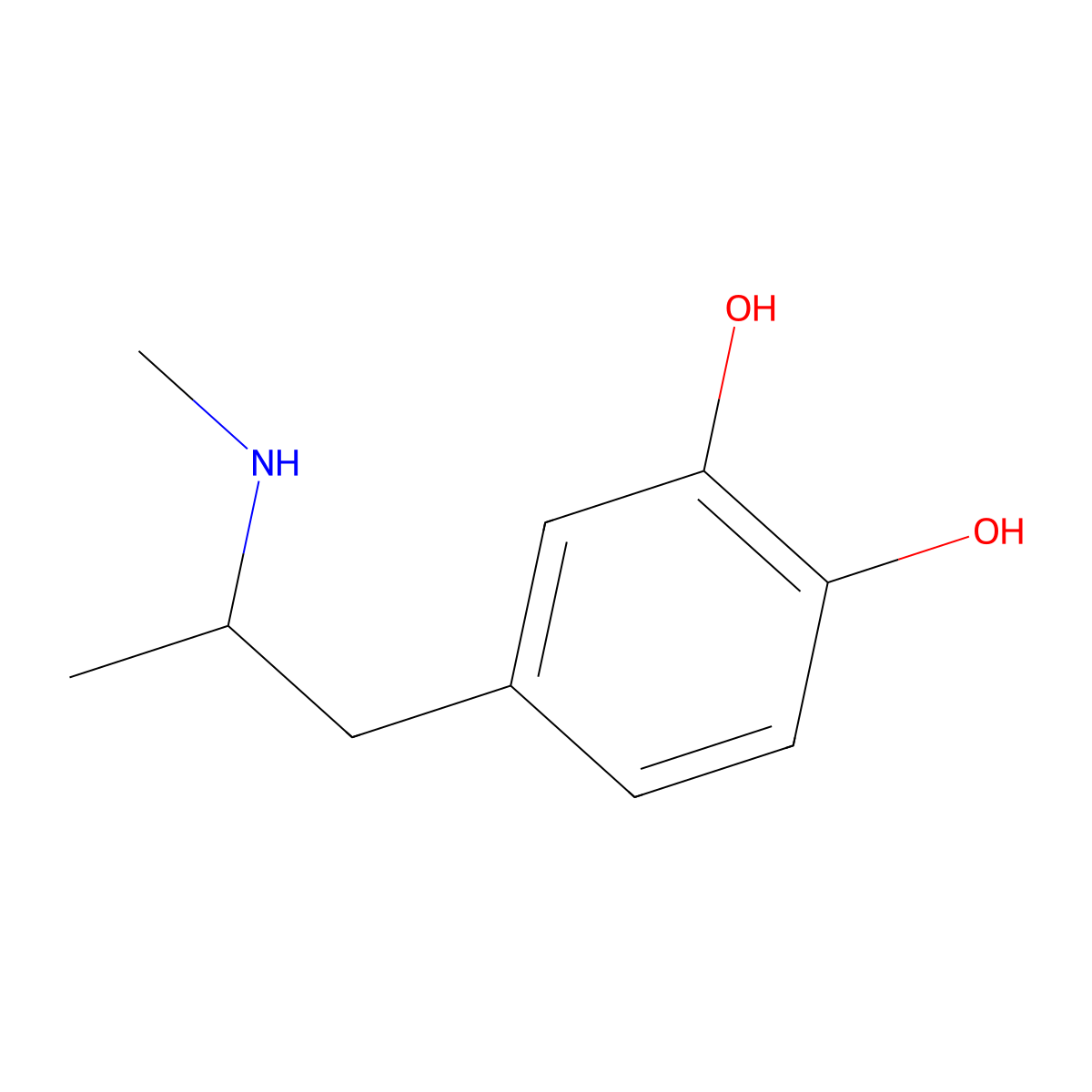 N-Methyl-alpha-methyldopamine molecular structure, CAS 15398-87-5