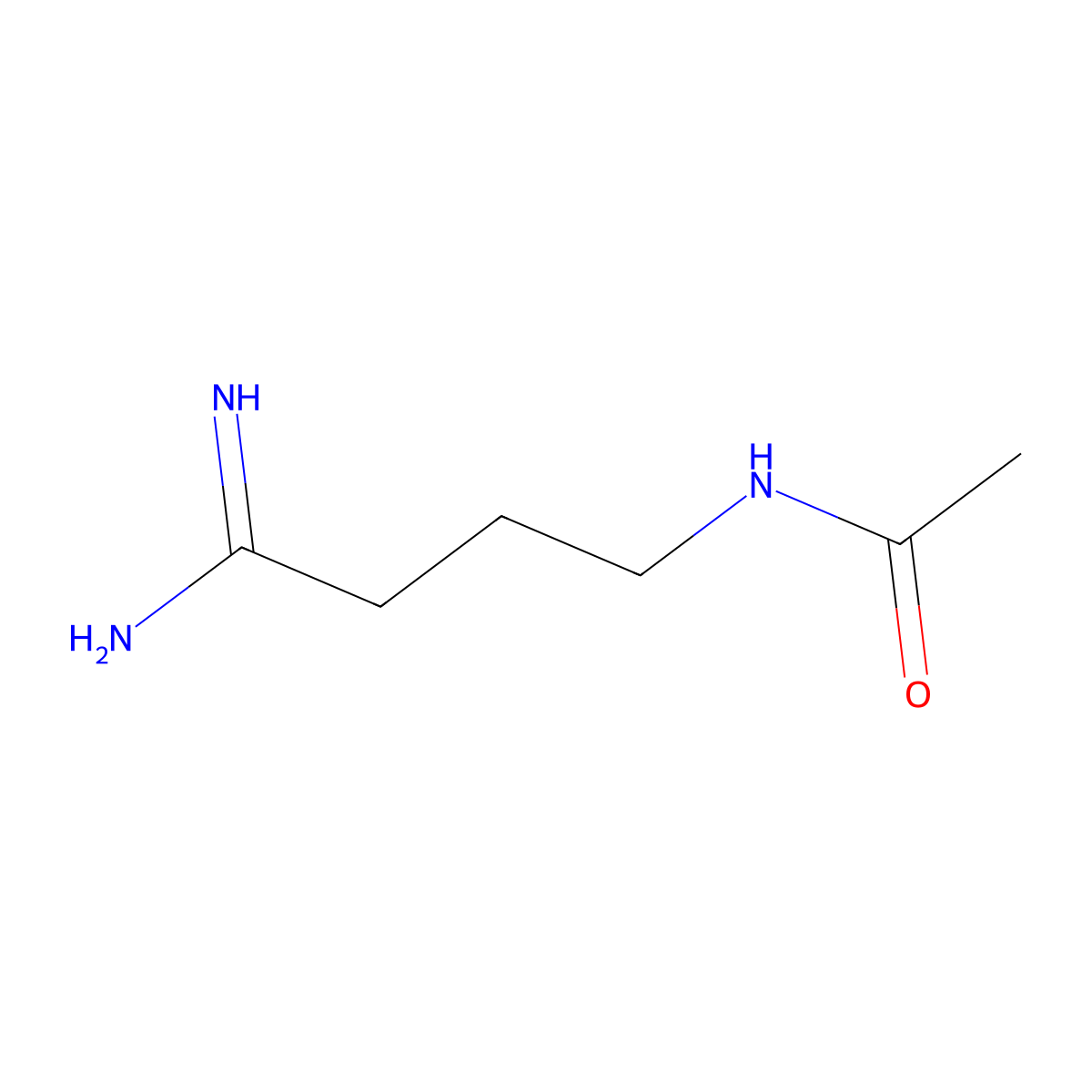 N-(3-carbamimidoylpropyl)acetamide molecular structure, CAS 1539834-84-8
