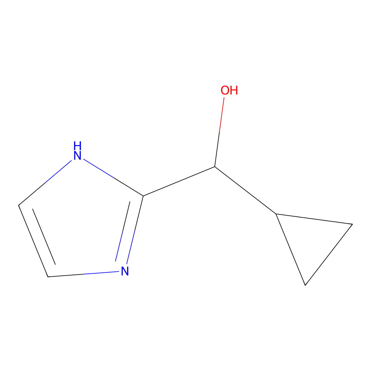 cyclopropyl(1H-imidazol-2-yl)methanol molecular structure, CAS 1539855-40-7