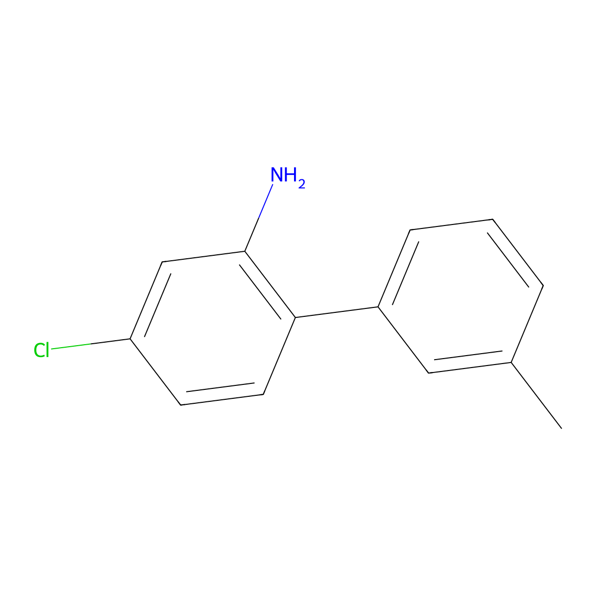 4-Chloro-3'-methyl-biphenyl-2-ylamine molecular structure, CAS 1539911-04-0