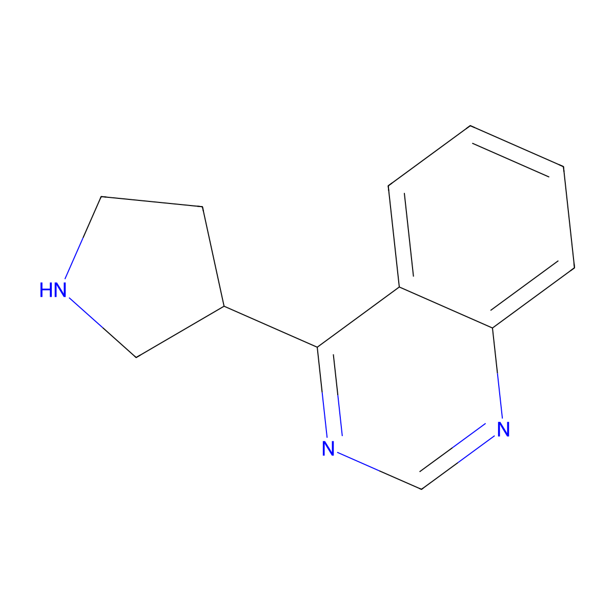4-(Pyrrolidin-3-yl)quinazoline molecular structure, CAS 1539924-77-0
