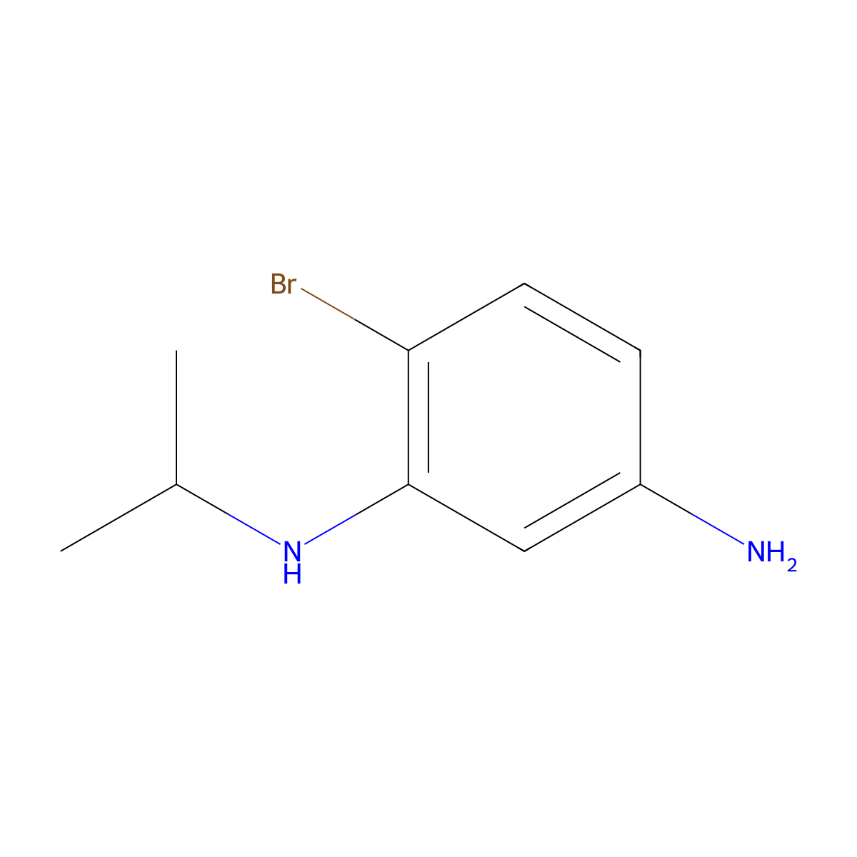 6-Bromo-1-N-(propan-2-YL)benzene-1,3-diamine molecular structure, CAS 1539928-62-5