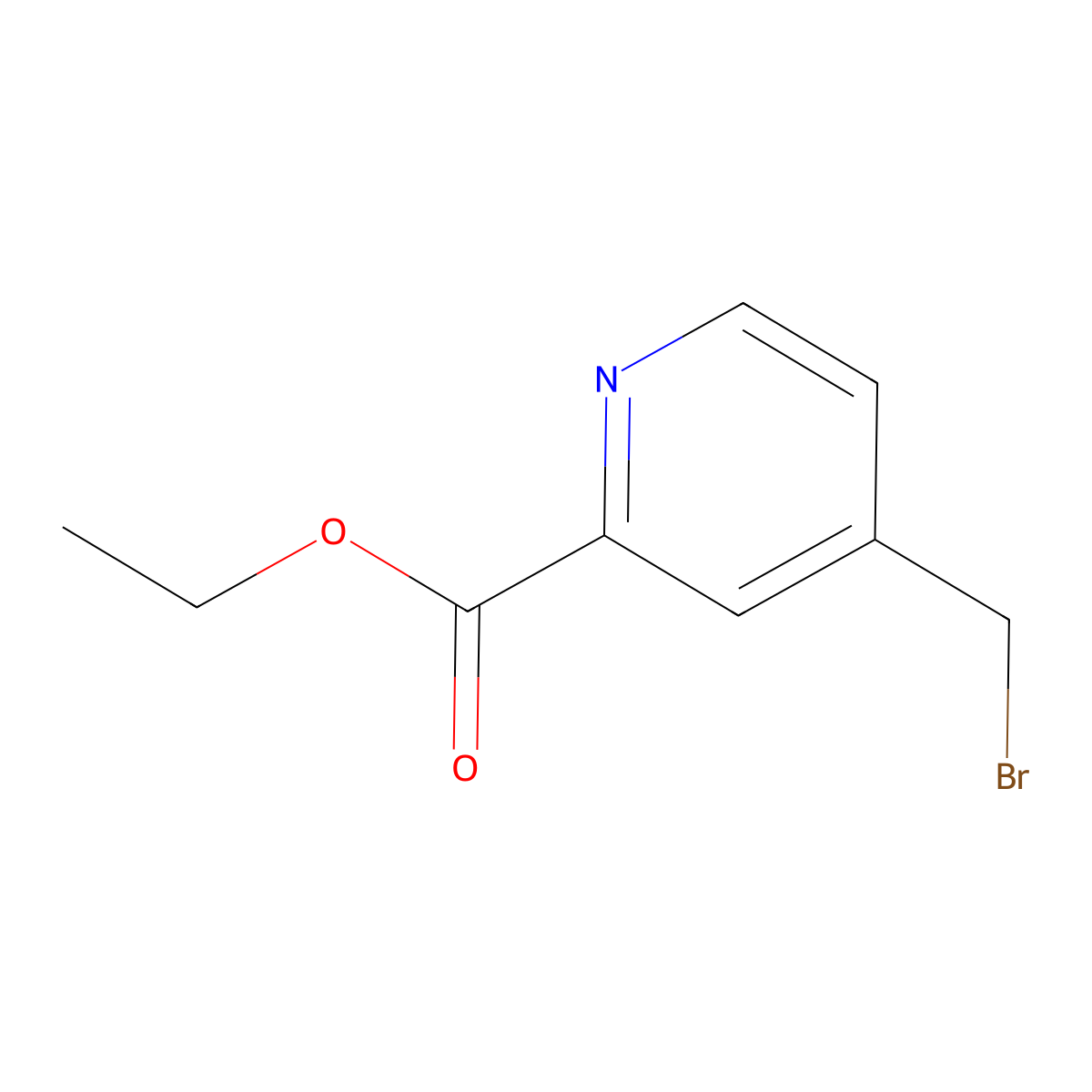 Ethyl 4-(bromomethyl)picolinate molecular structure, CAS 153994-03-7