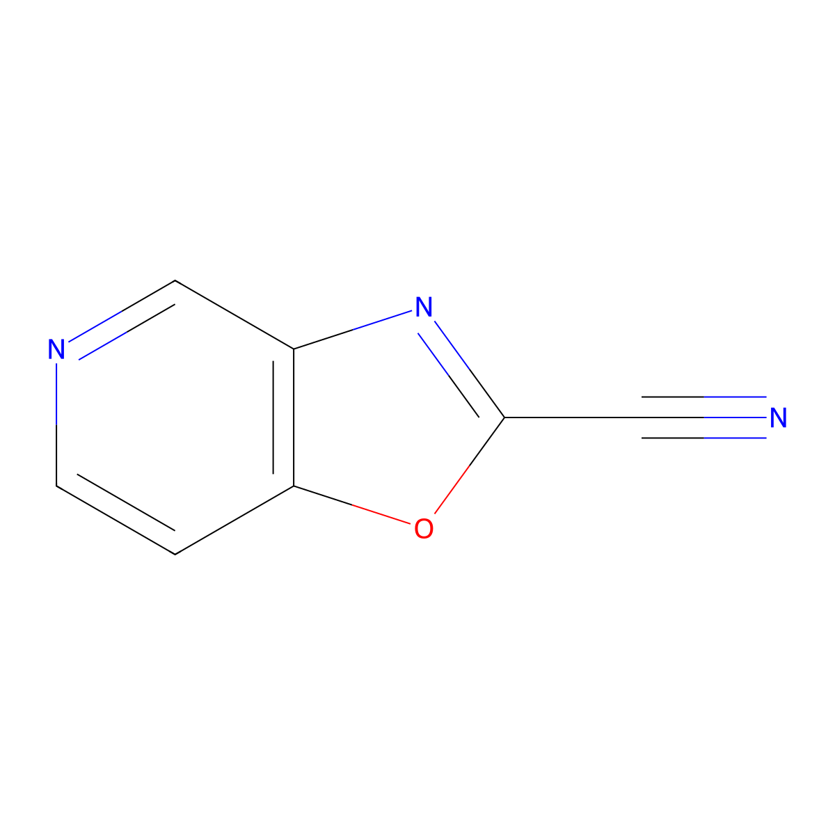 [1,3]Oxazolo[4,5-c]pyridine-2-carbonitrile molecular structure, CAS 1539952-37-8