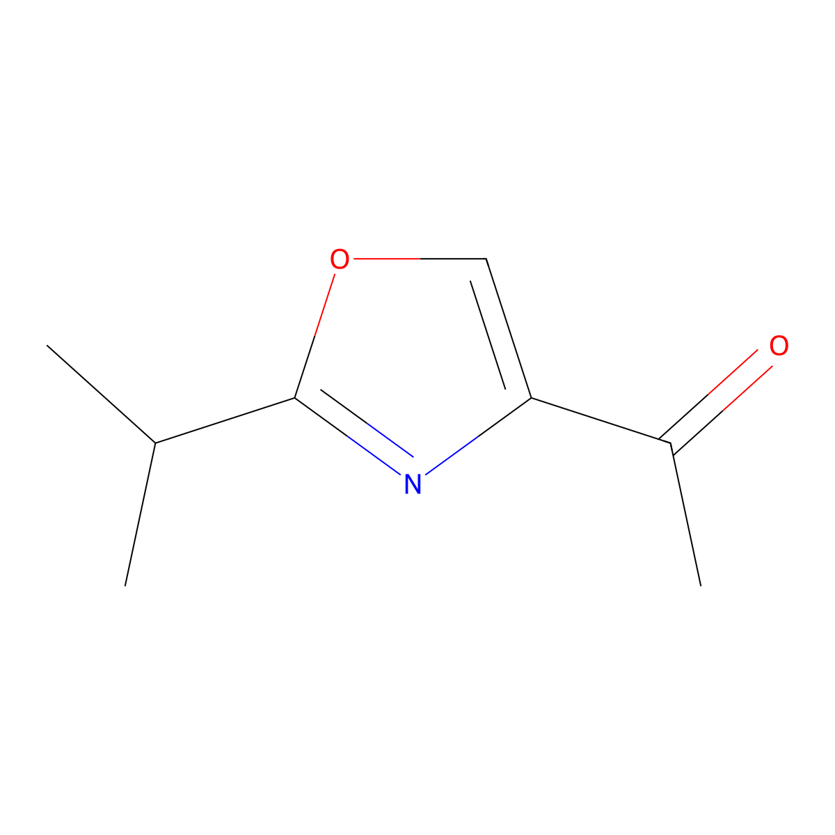 1-[2-(Propan-2-yl)-1,3-oxazol-4-yl]ethan-1-one molecular structure, CAS 1539973-82-4