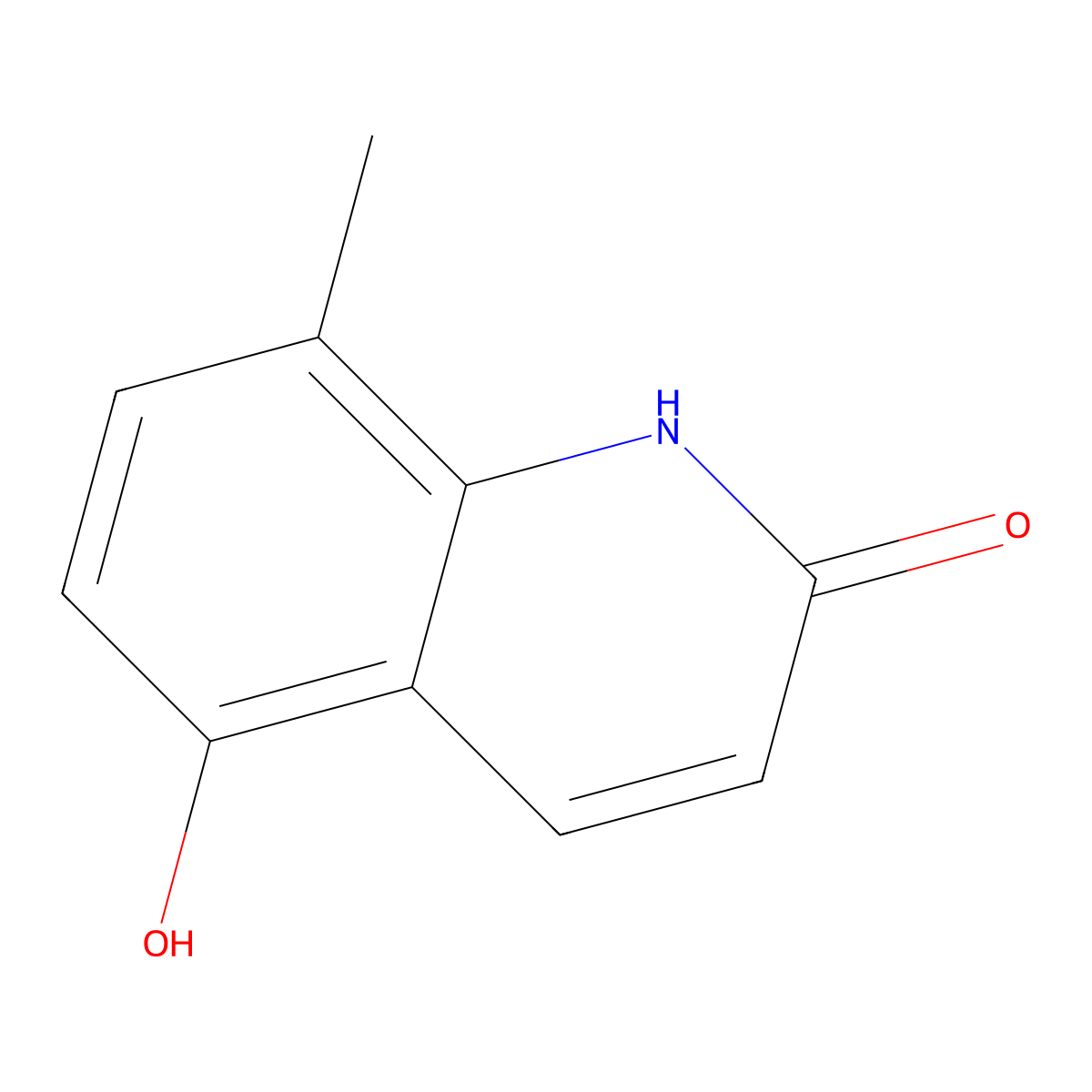 5-Hydroxy-8-methylquinolin-2(1H)-one molecular structure, CAS 153999-60-1