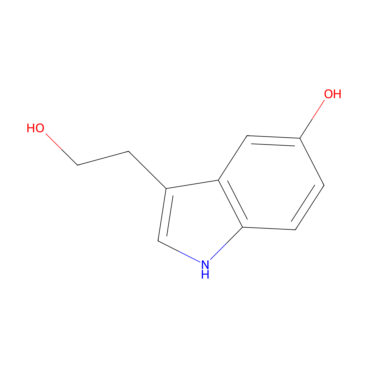 5-Hydroxytryptophol molecular structure, CAS 154-02-9