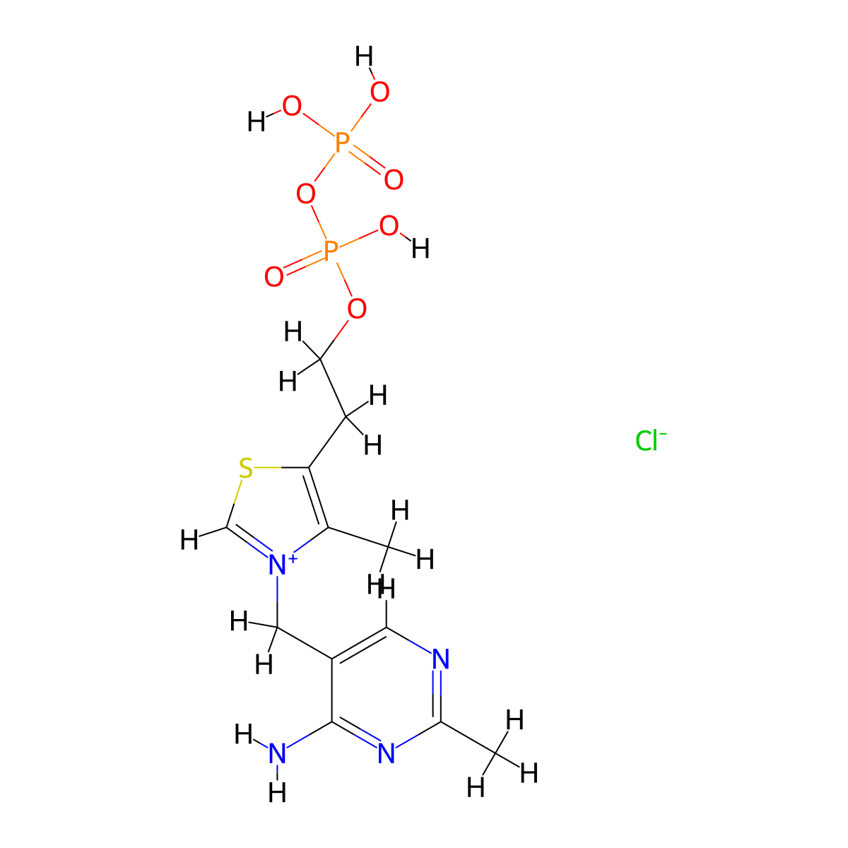 Cocarboxylase (INN:DCF:JAN) molecular structure, CAS 154-87-0
