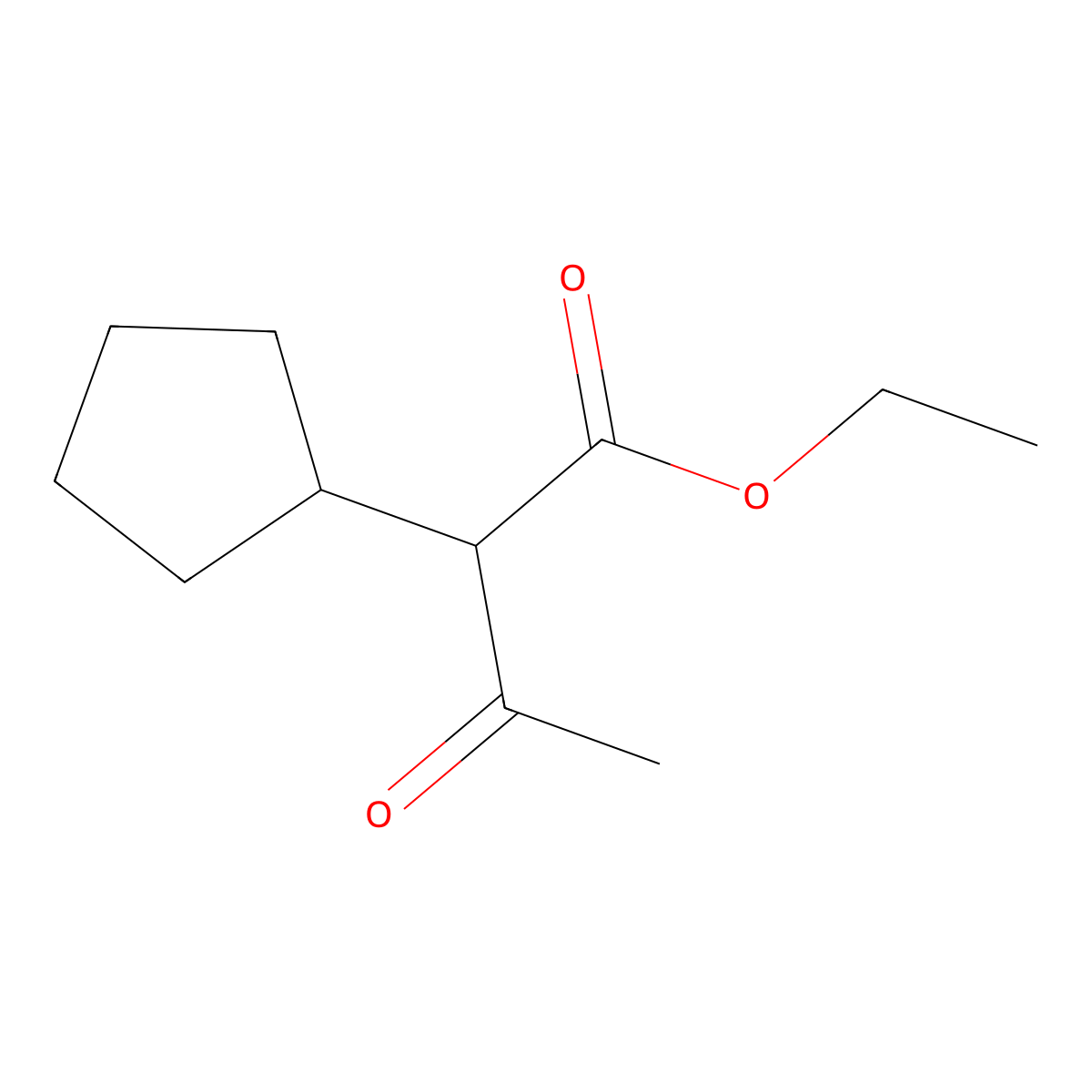 Ethyl 2-Cyclopentyl-3-Oxobutanoate molecular structure, CAS 1540-32-5