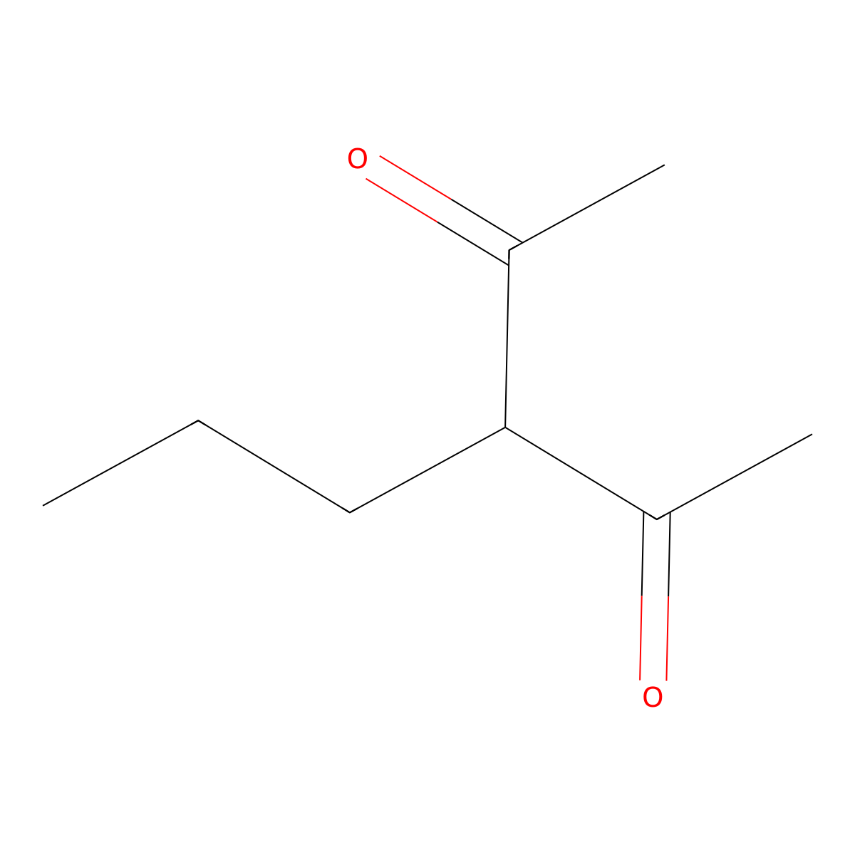 3-Propylpentane-2,4-dione molecular structure, CAS 1540-35-8