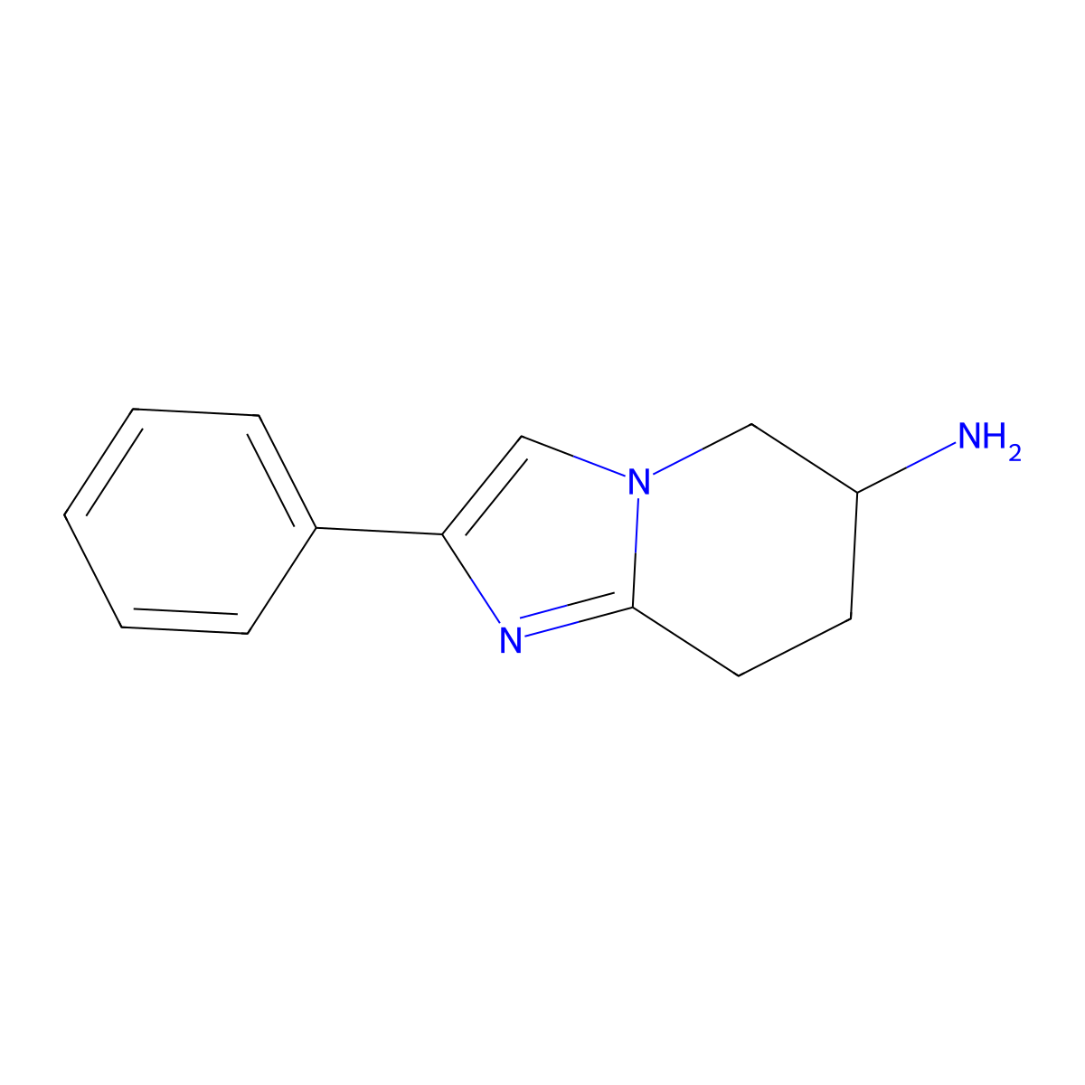 2-phenyl-5H,6H,7H,8H-imidazo[1,2-a]pyridin-6-amine molecular structure, CAS 1540073-42-4