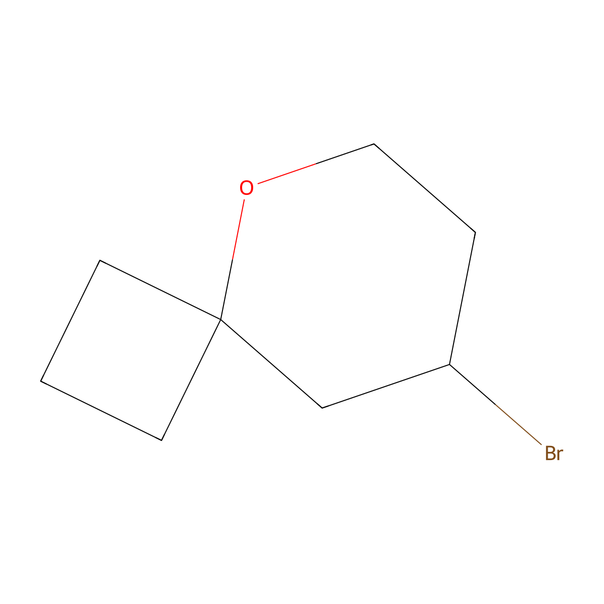 8-Bromo-5-oxaspiro[3.5]nonane molecular structure, CAS 1540079-49-9