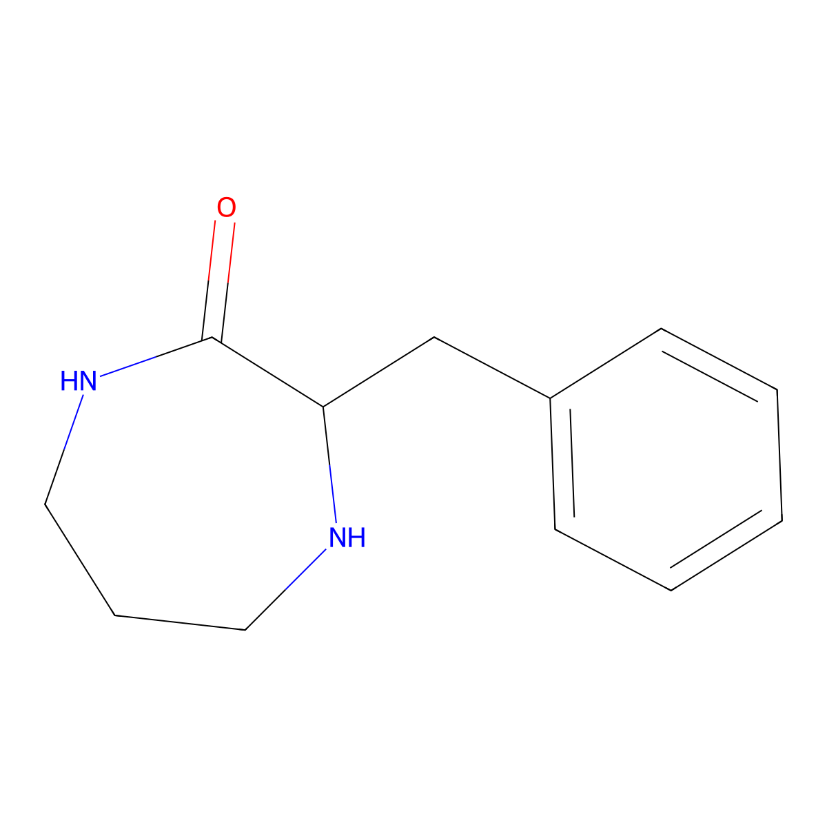 3-Benzyl-1,4-diazepan-2-one molecular structure, CAS 1540092-08-7