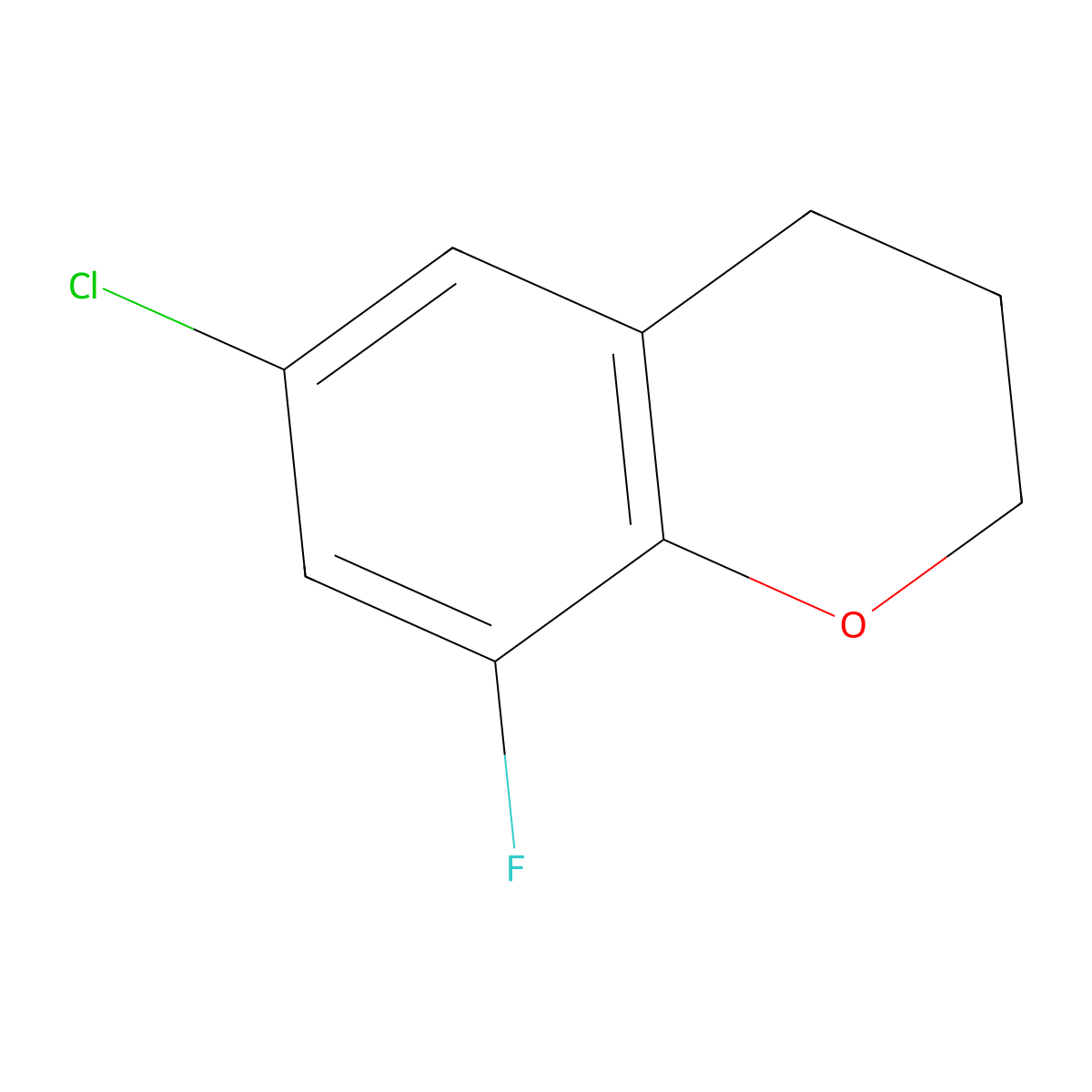 6-Chloro-8-fluorochroman molecular structure, CAS 1540127-06-7