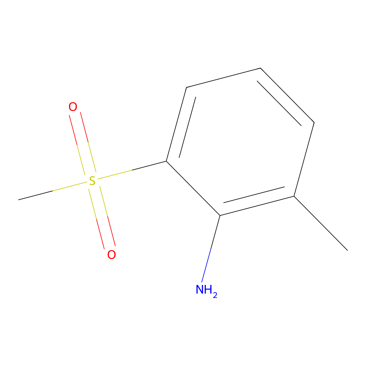 2-Methanesulfonyl-6-methylaniline molecular structure, CAS 1540131-63-2