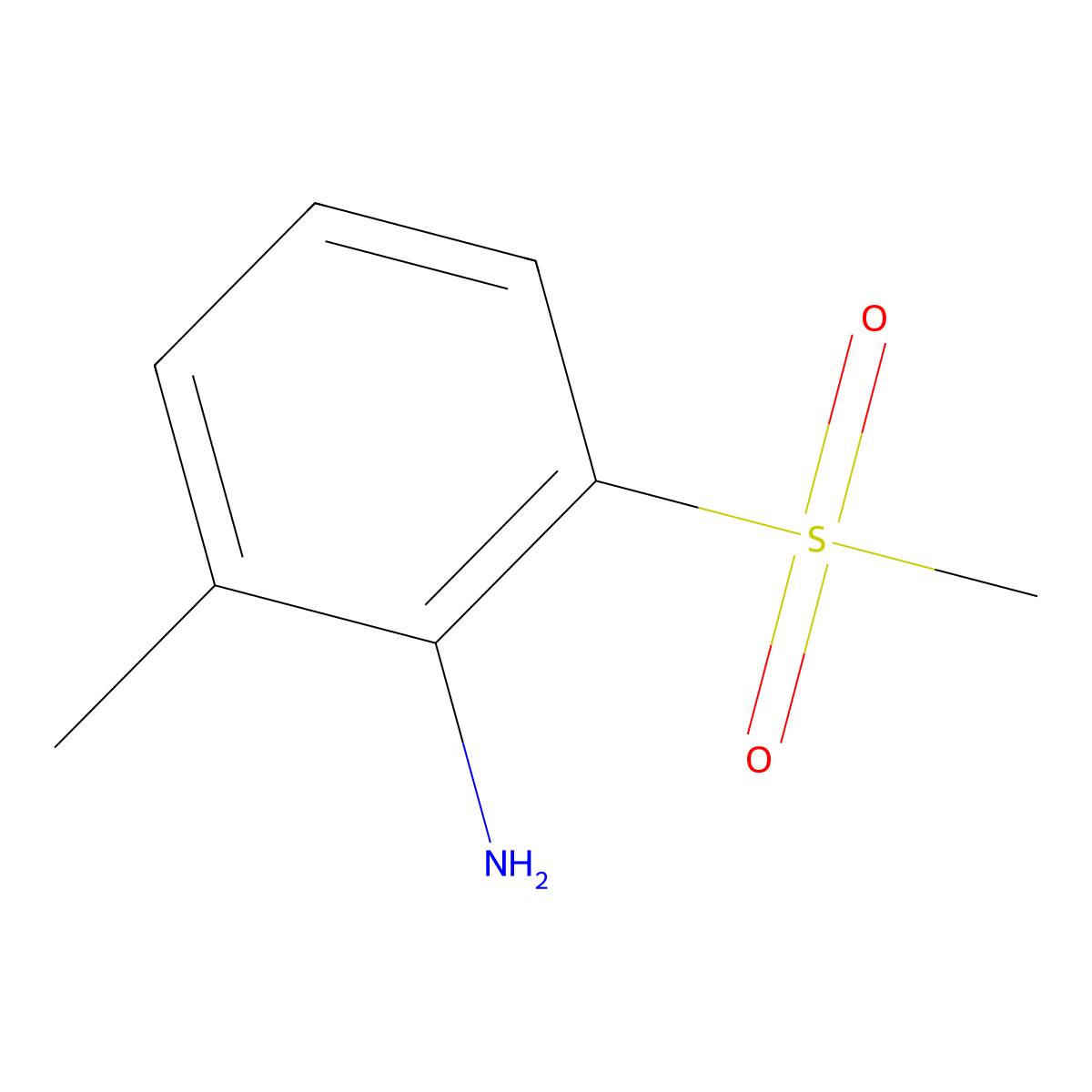 2-Methanesulfonyl-6-methylaniline molecular structure, CAS 1540131-63-2