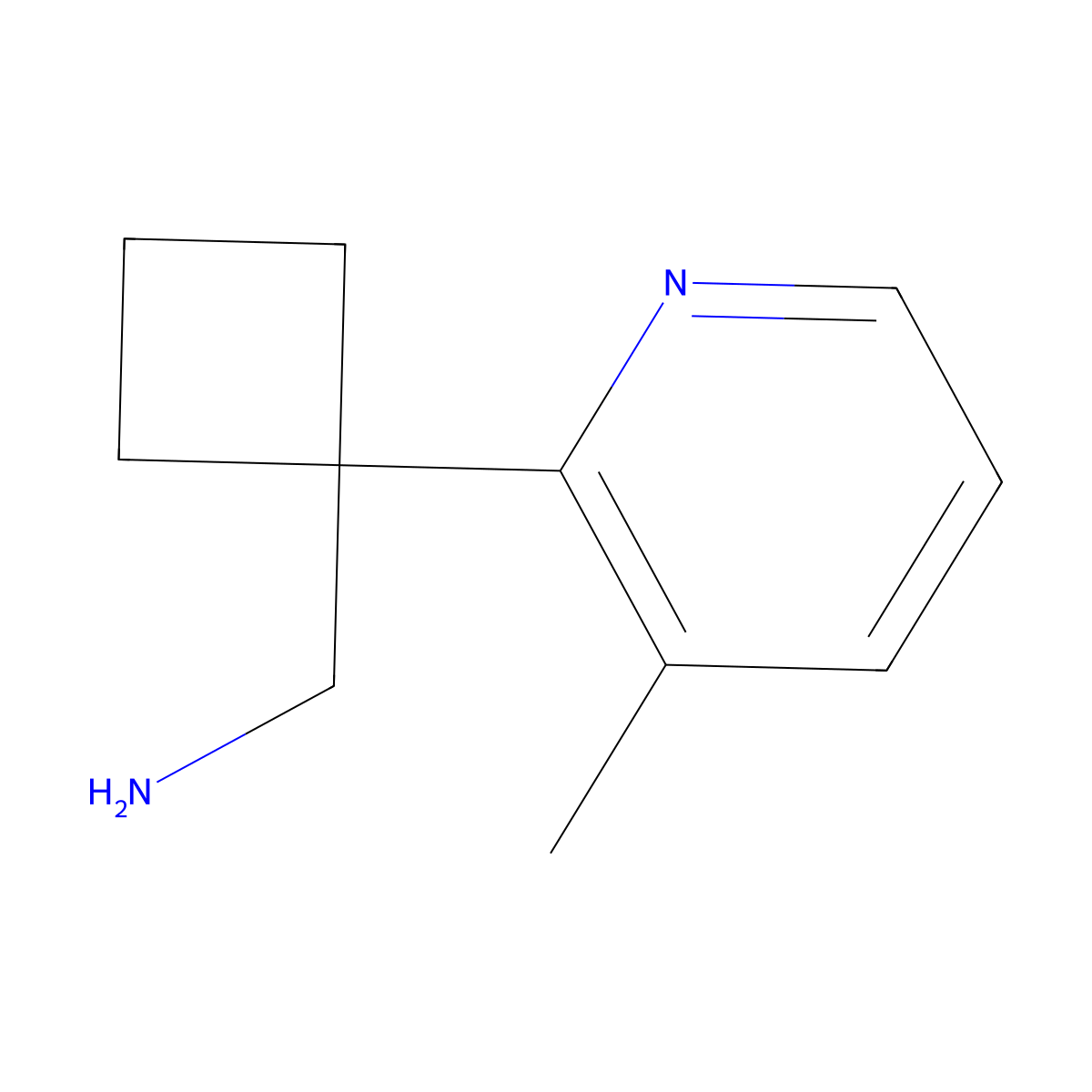 [1-(3-Methylpyridin-2-yl)cyclobutyl]methanamine molecular structure, CAS 1540142-98-0