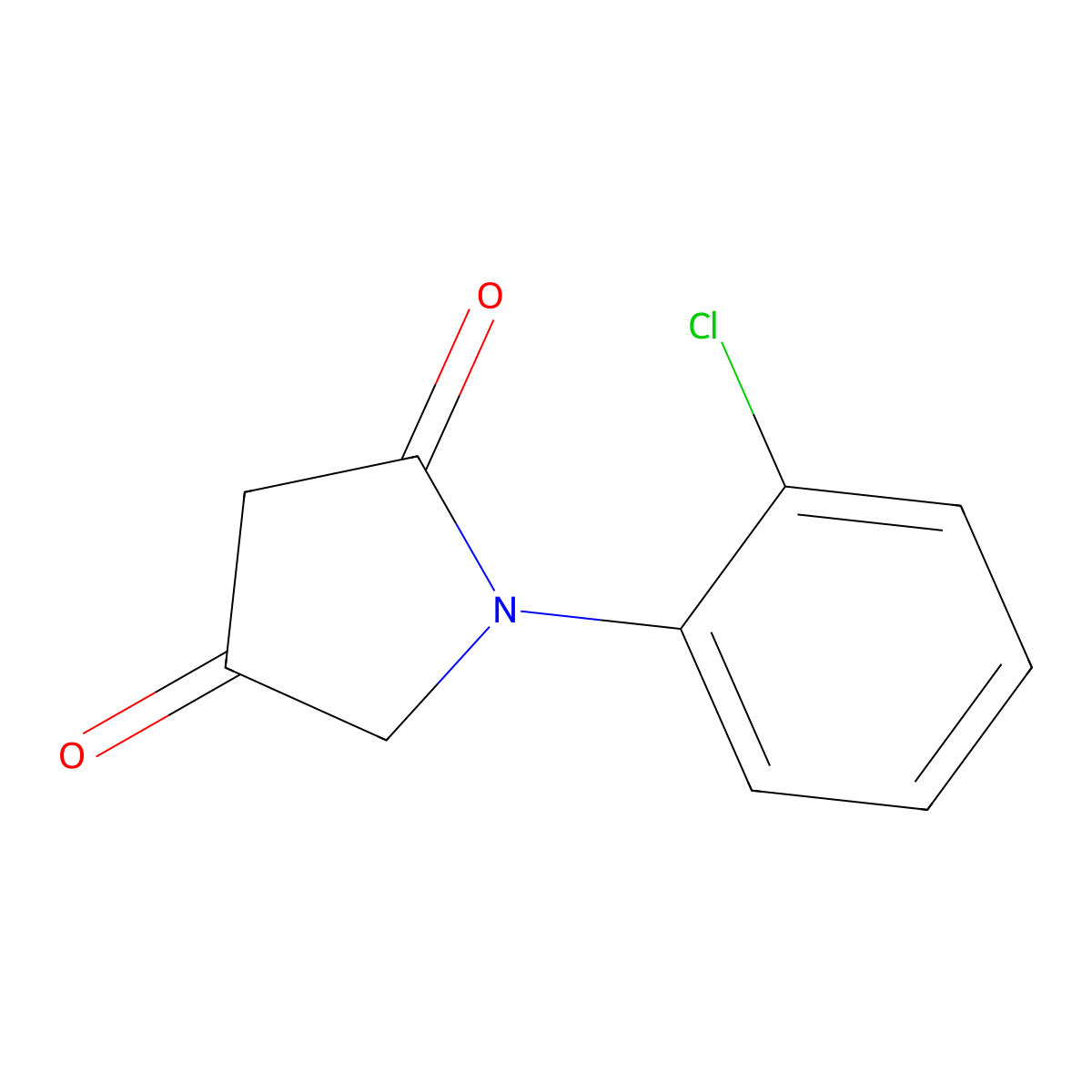 1-(2-Chlorophenyl)pyrrolidine-2,4-dione molecular structure, CAS 1540149-20-9
