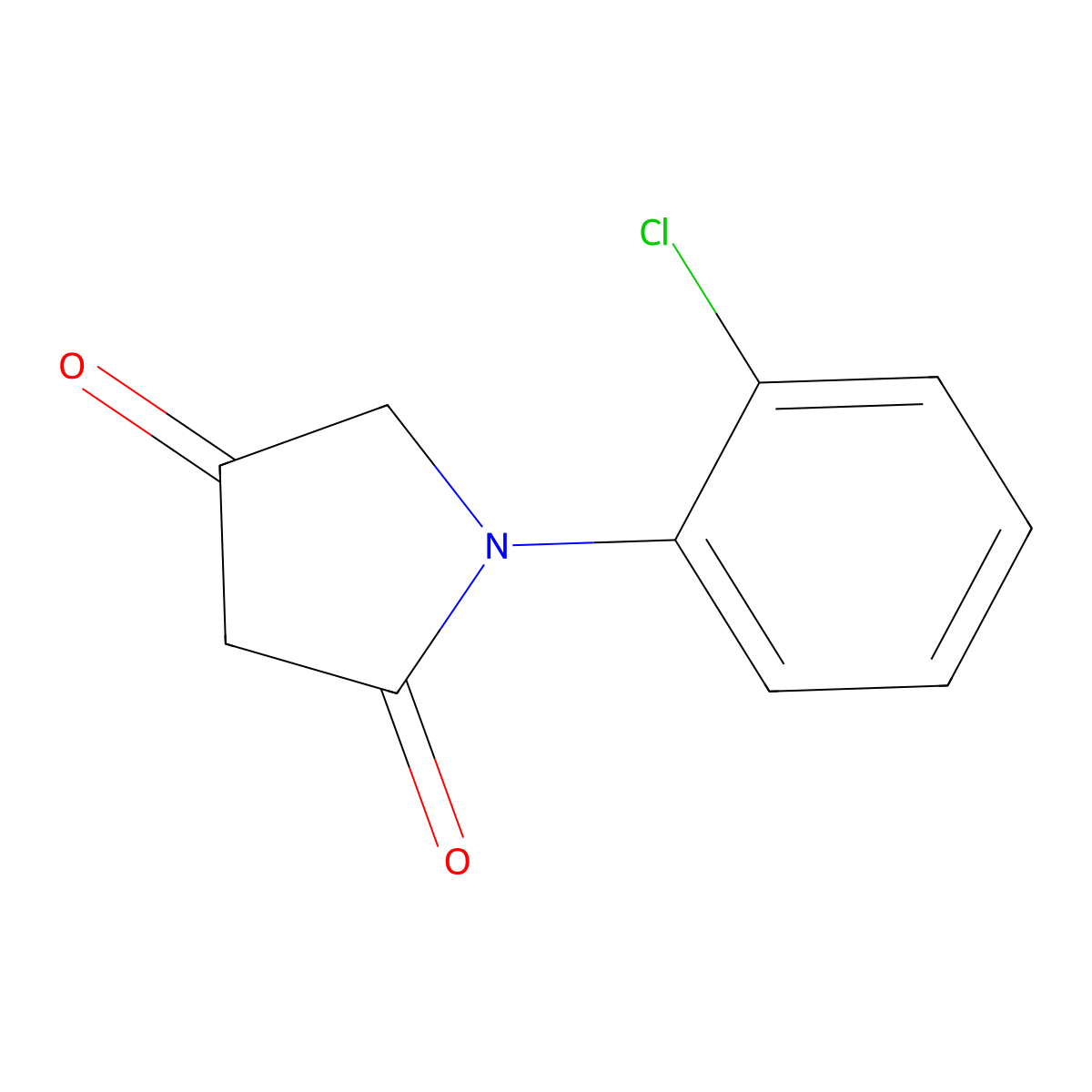 1-(2-Chlorophenyl)pyrrolidine-2,4-dione molecular structure, CAS 1540149-20-9