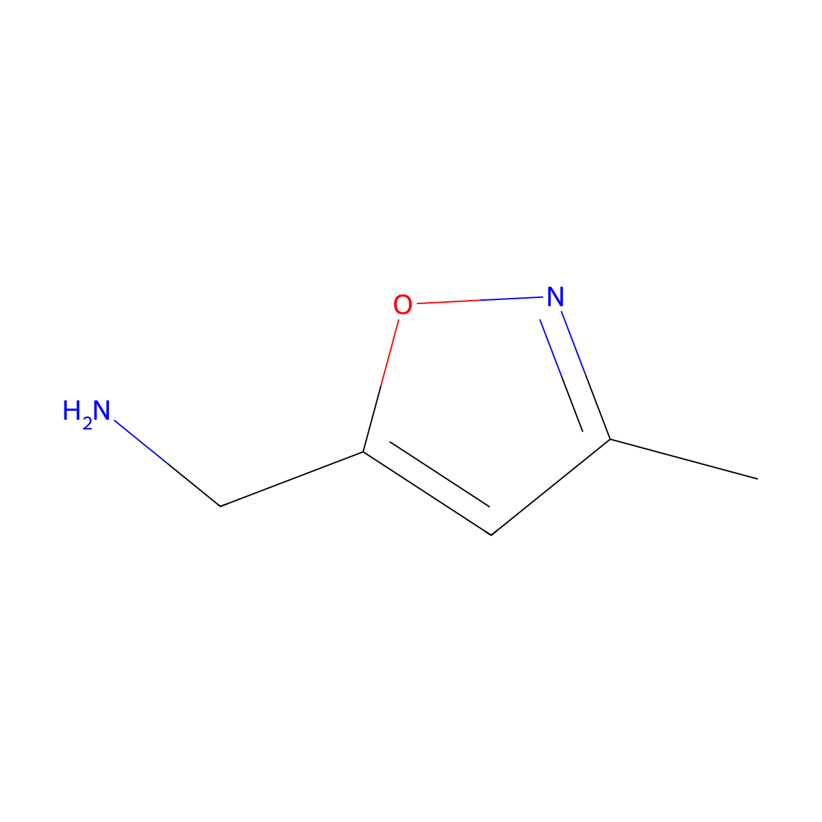 (3-Methylisoxazol-5-yl)methanamine molecular structure, CAS 154016-55-4