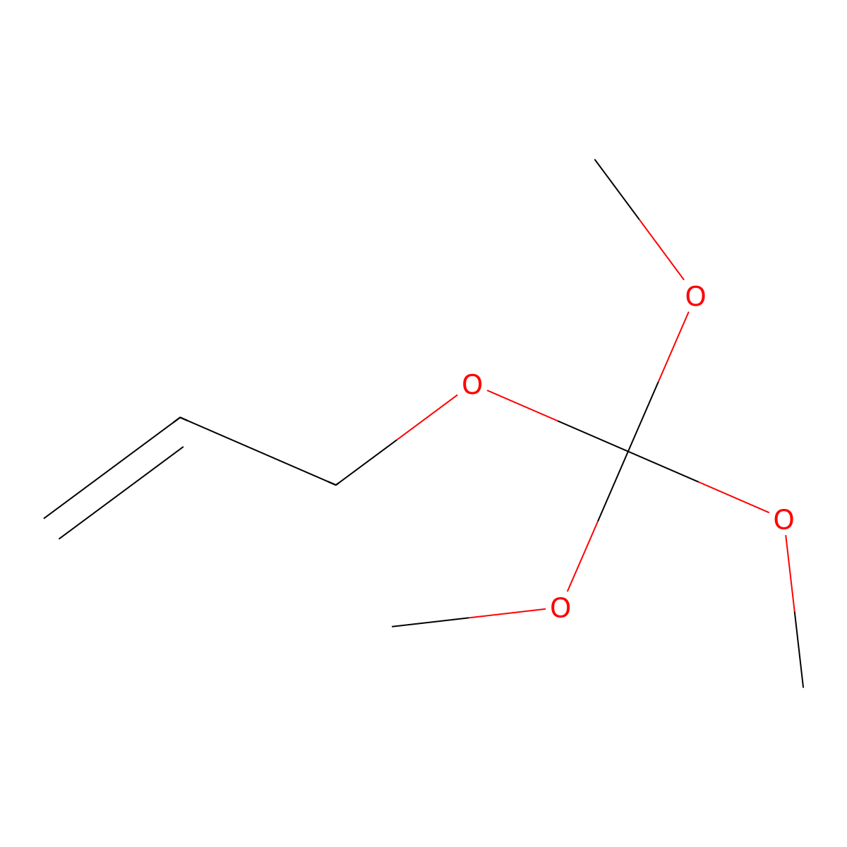 3-(Trimethoxymethoxy)prop-1-ene molecular structure, CAS 154016-62-3