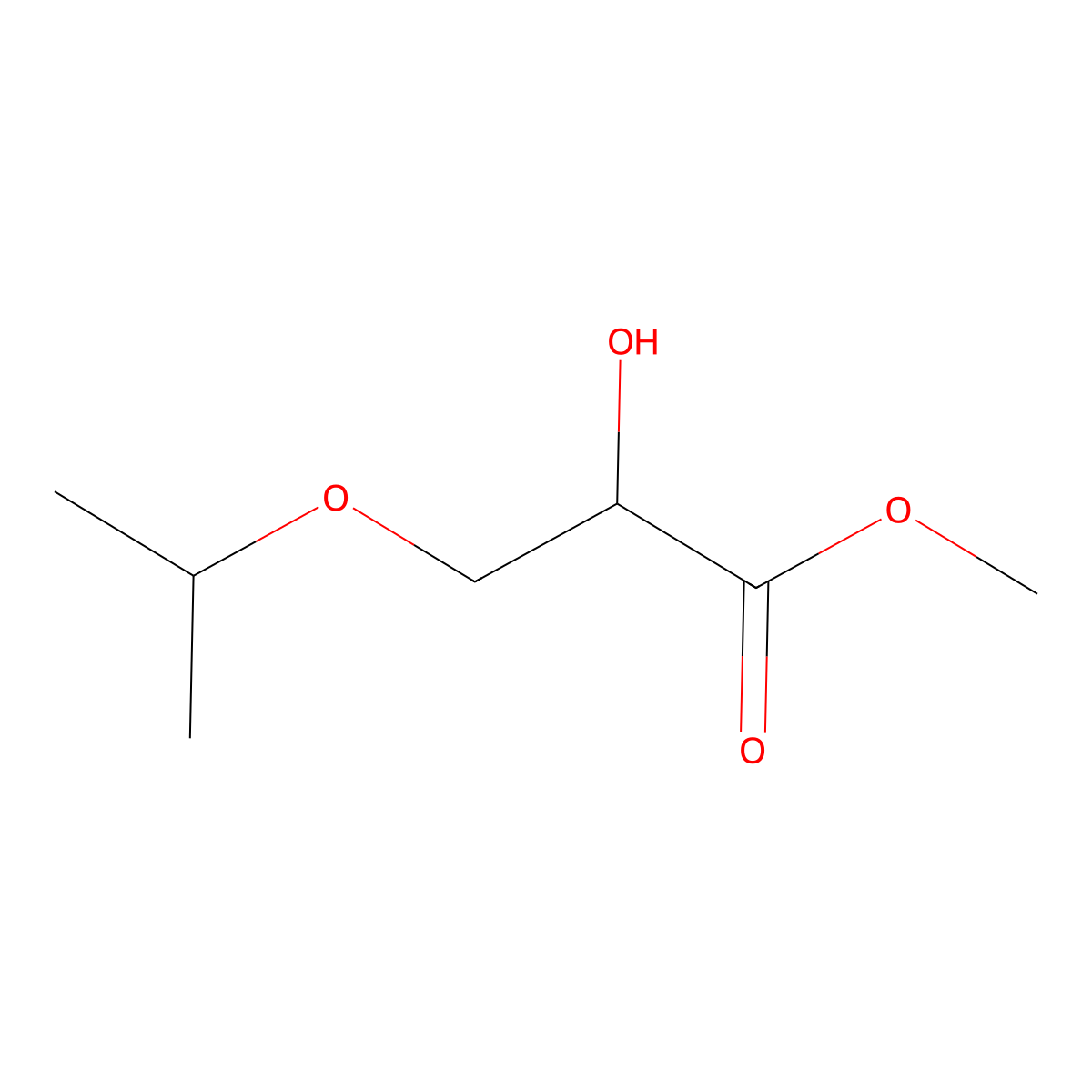 Methyl 2-hydroxy-3-isopropoxypropanoate molecular structure, CAS 1540198-07-9