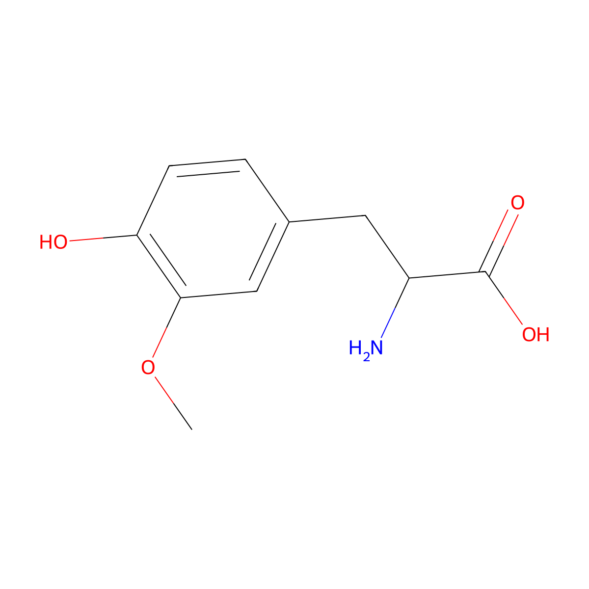 3-Methoxy-D-tyrosine molecular structure, CAS 15402-76-3