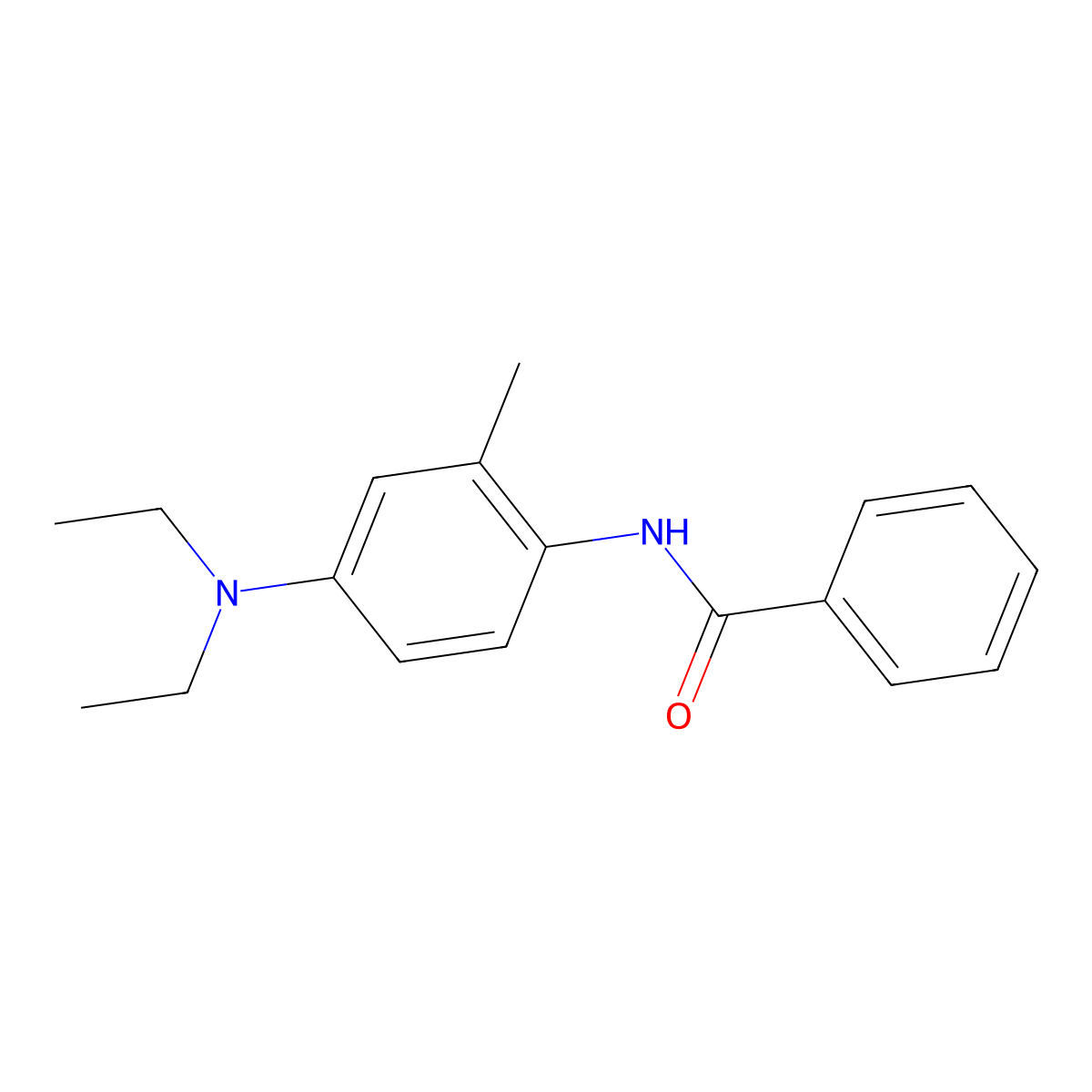 N-[4-(diethylamino)-2-methylphenyl]benzamide molecular structure, CAS 154020-66-3