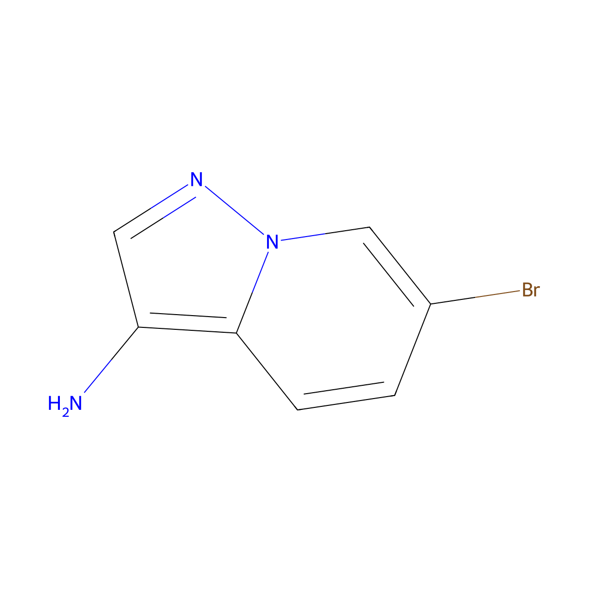 6-Bromopyrazolo[1,5-a]pyridin-3-amine molecular structure, CAS 1540218-01-6