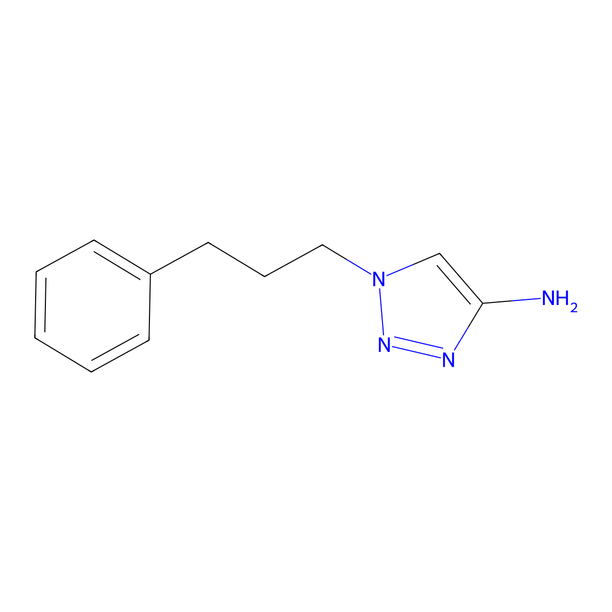 1-(3-Phenylpropyl)-1h-1,2,3-triazol-4-amine molecular structure, CAS 1540279-82-0