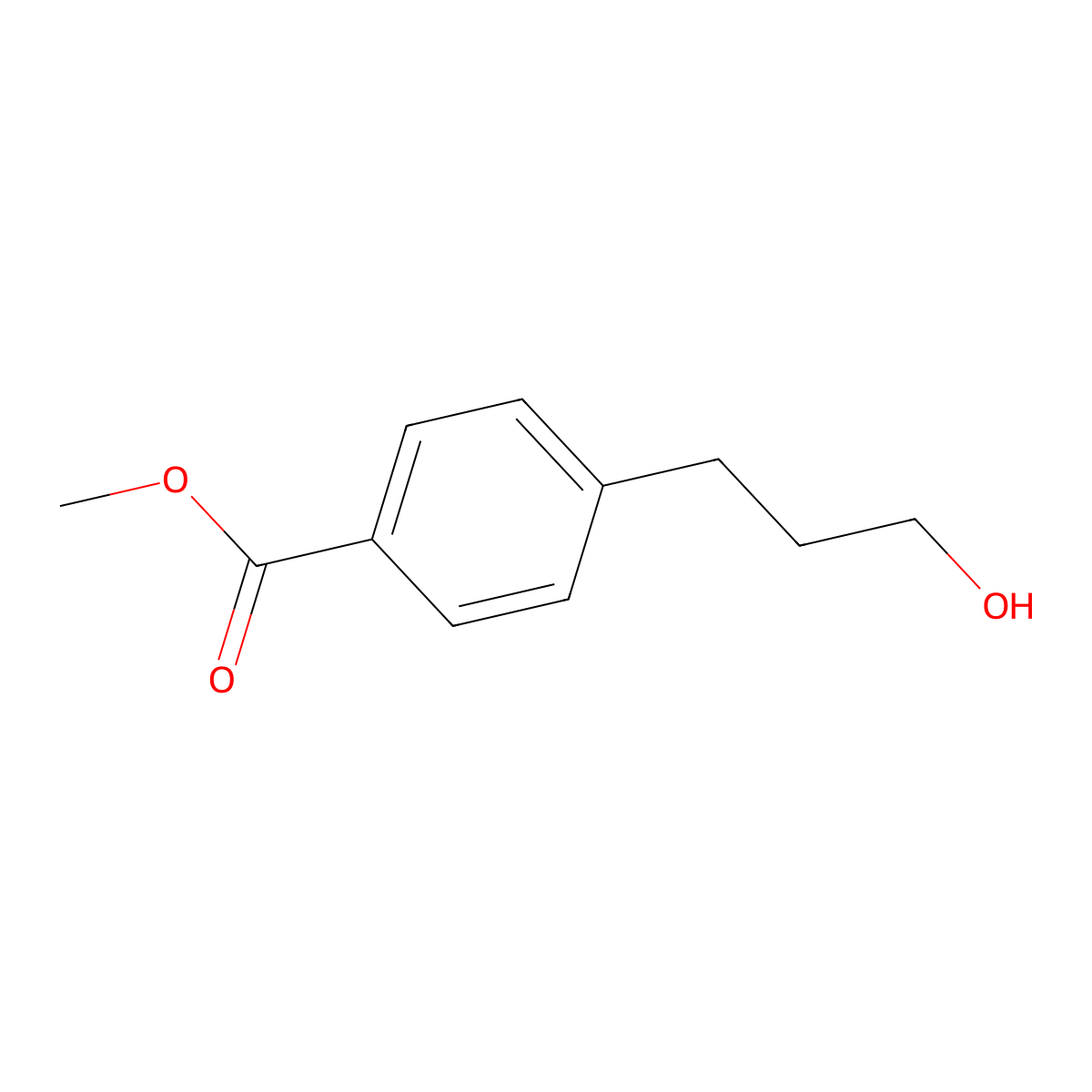 Methyl 4-(3-hydroxypropyl)benzoate molecular structure, CAS 15403-22-2