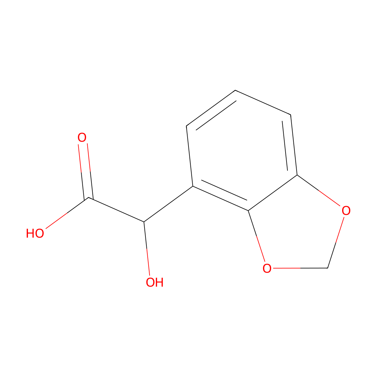 2-(Benzo[d][1,3]dioxol-4-yl)-2-hydroxyacetic Acid molecular structure, CAS 154030-29-2