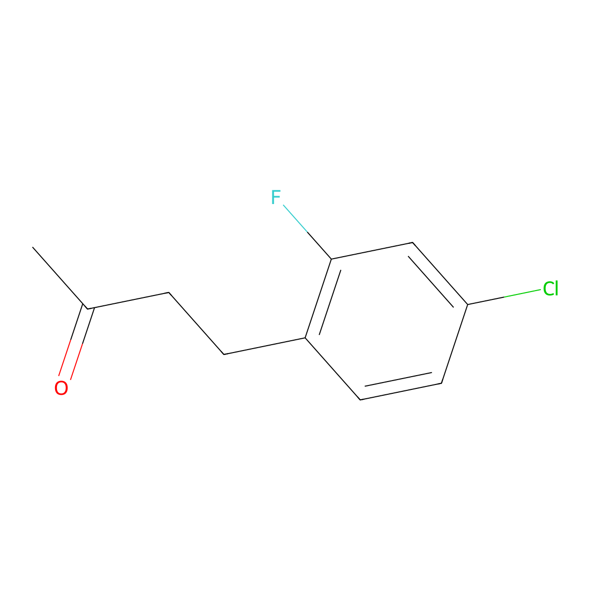 4-(4-Chloro-2-fluorophenyl)butan-2-one molecular structure, CAS 1540370-13-5