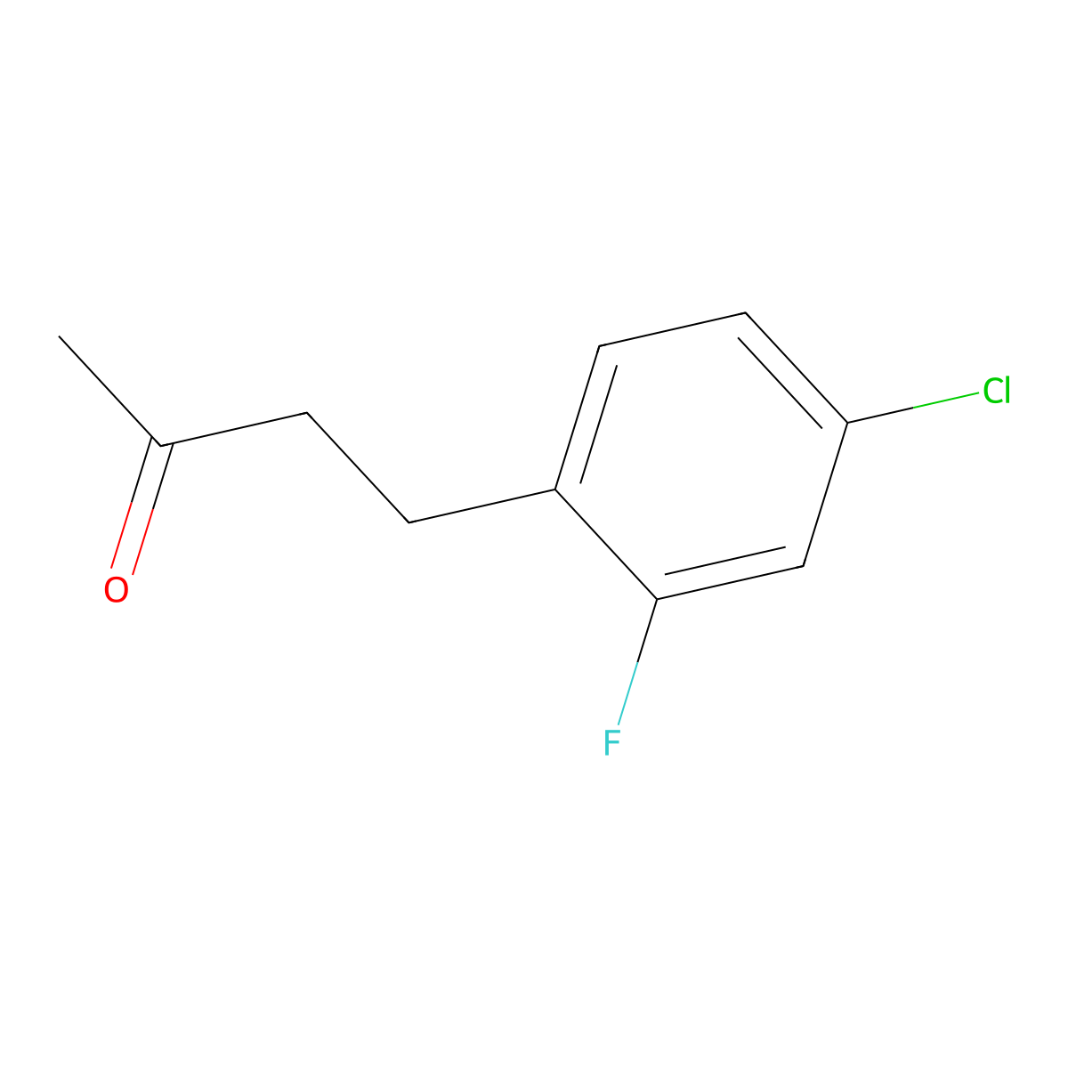 4-(4-Chloro-2-fluorophenyl)butan-2-one molecular structure, CAS 1540370-13-5