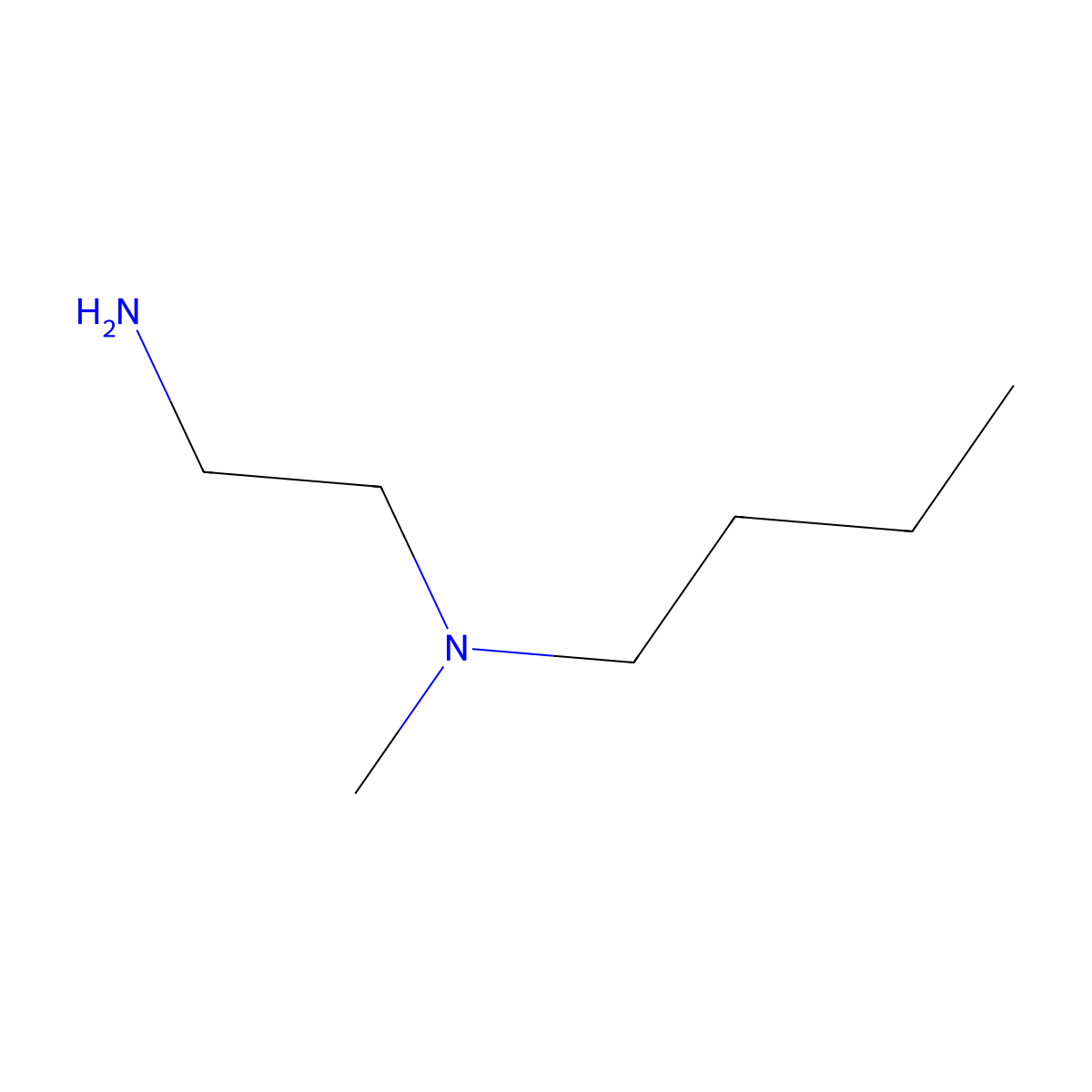 (2-Aminoethyl)(butyl)methylamine molecular structure, CAS 15404-06-5