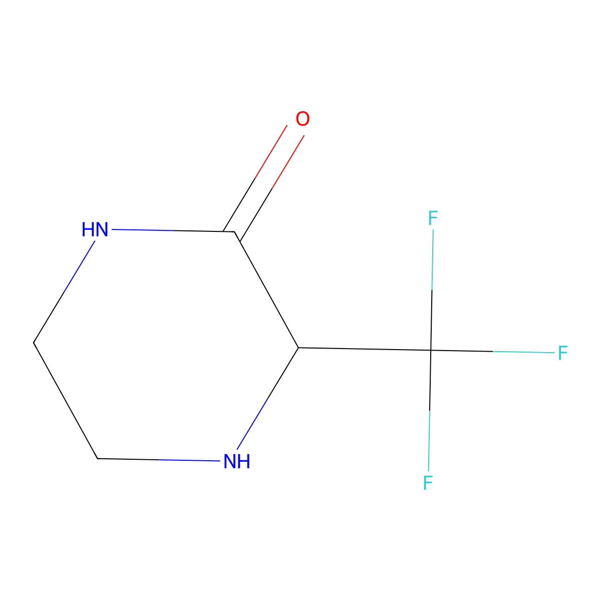 3-(Trifluoromethyl)piperazin-2-one molecular structure, CAS 1540402-18-3