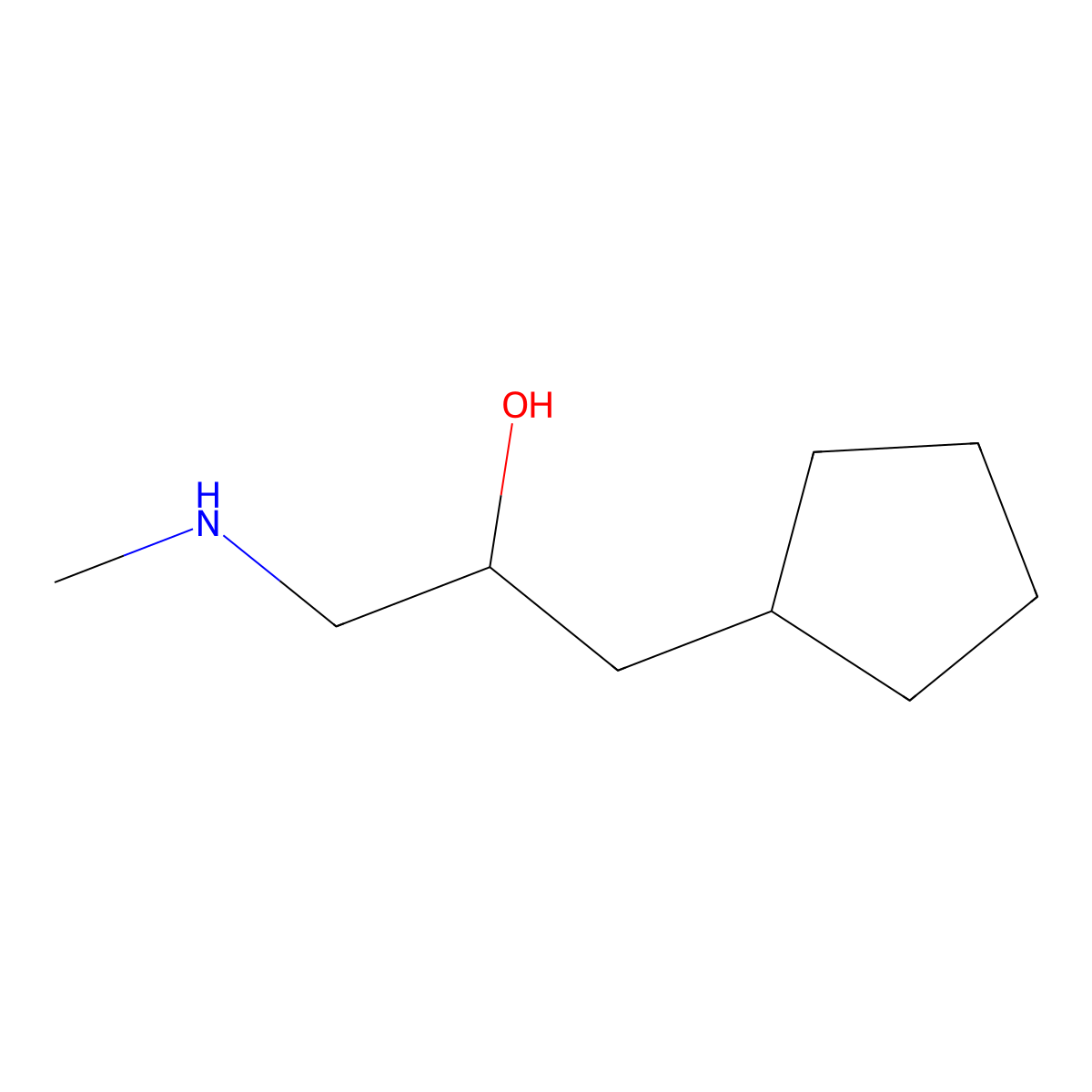 1-Cyclopentyl-3-(methylamino)propan-2-ol molecular structure, CAS 1540412-86-9