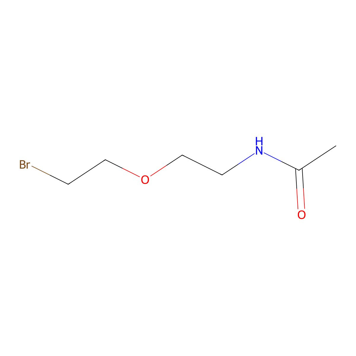 N-[2-(2-bromoethoxy)ethyl]acetamide molecular structure, CAS 1540468-59-4