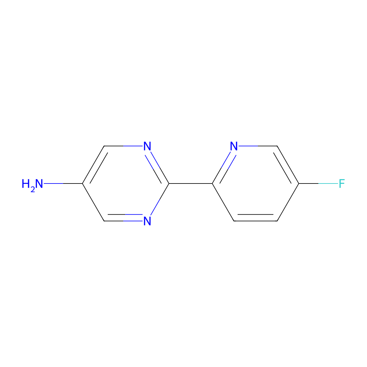 5-Amino-2-(5-fluoropyridin-2-yl)pyrimidine molecular structure, CAS 1540503-05-6