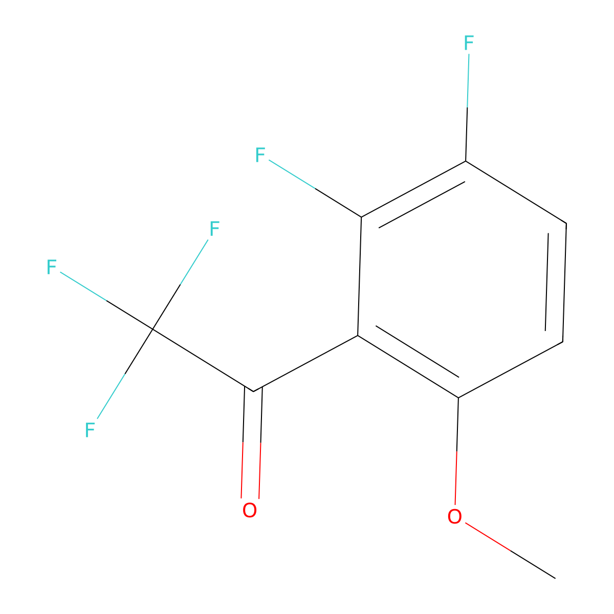 1-(2,3-Difluoro-6-methoxyphenyl)-2,2,2-trifluoroethanone molecular structure, CAS 1540506-34-0