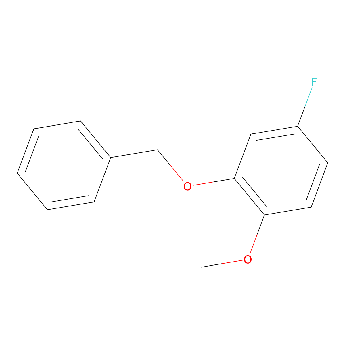 2-(Benzyloxy)-4-fluoro-1-methoxybenzene molecular structure, CAS 154051-85-1