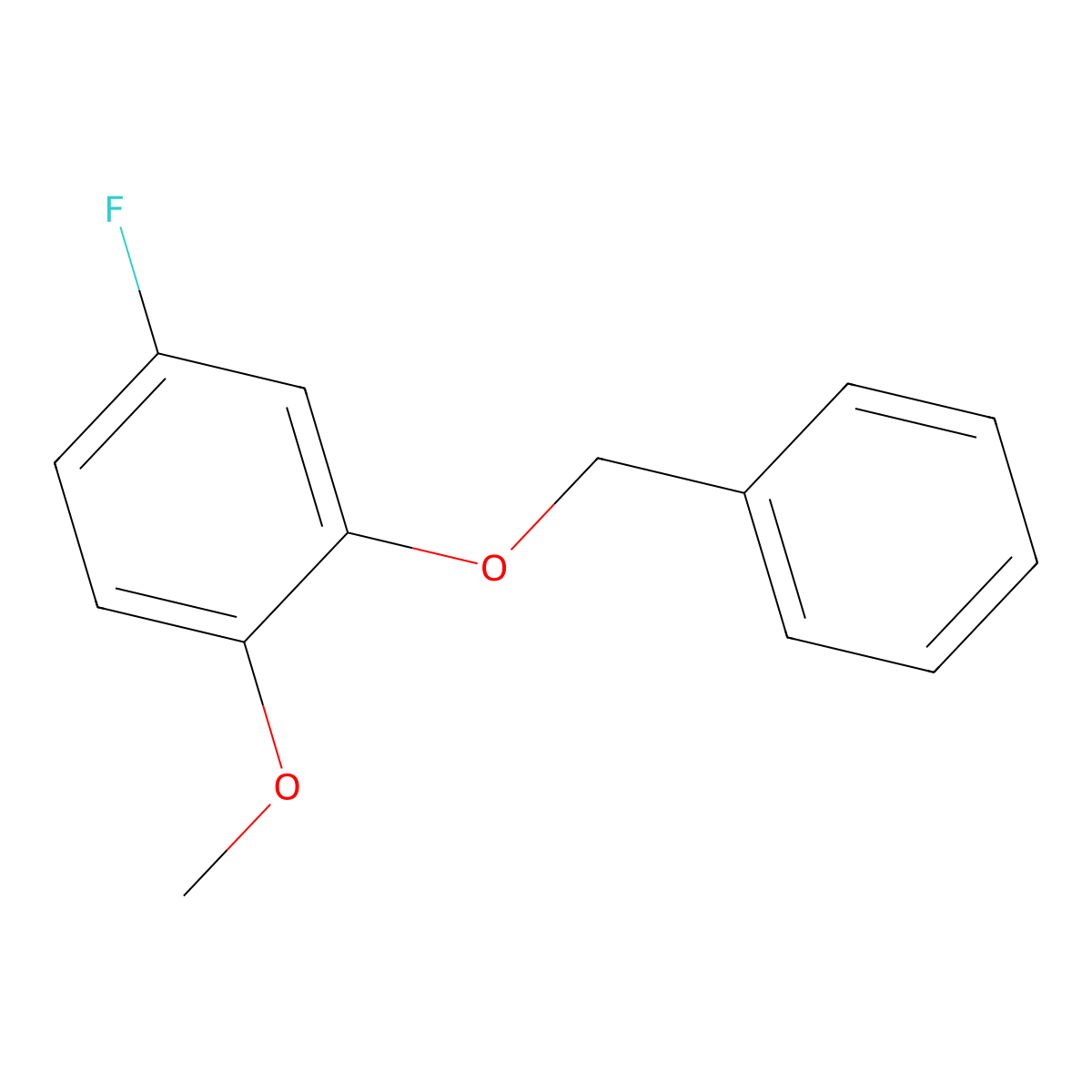 2-(Benzyloxy)-4-fluoro-1-methoxybenzene molecular structure, CAS 154051-85-1
