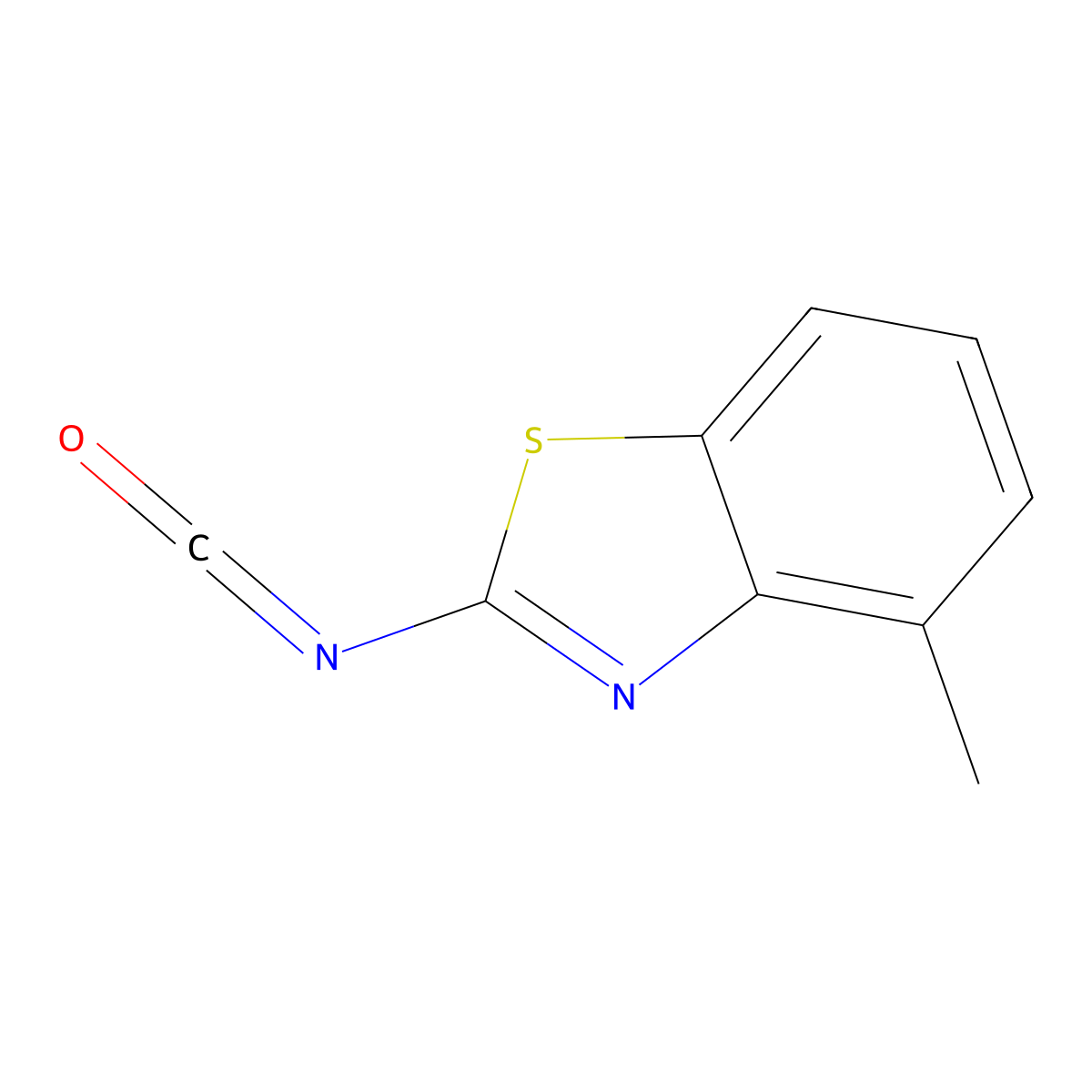 2-Isocyanato-4-methyl-1,3-benzothiazole molecular structure, CAS 1540512-25-1