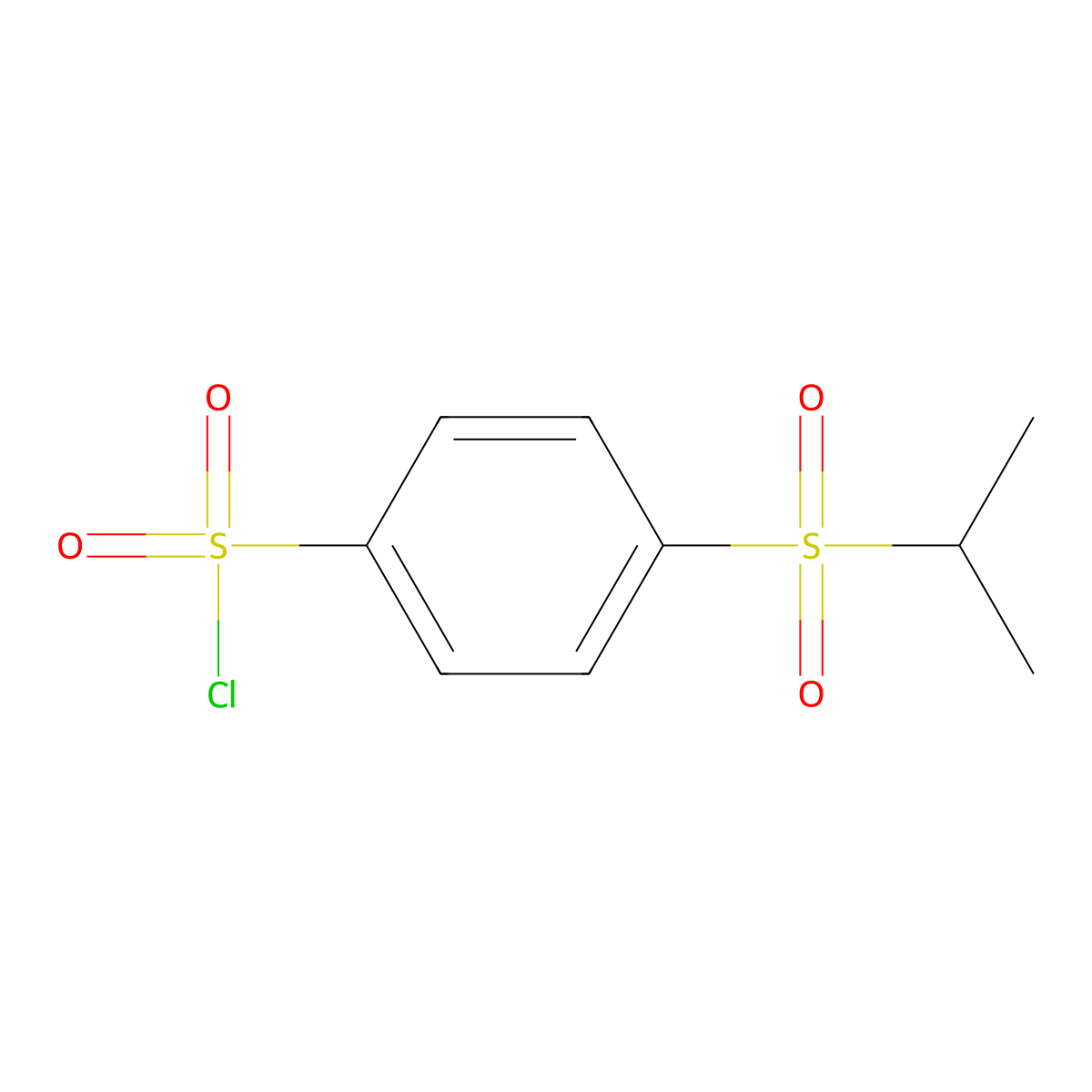 4-(Propane-2-sulfonyl)benzene-1-sulfonyl chloride molecular structure, CAS 1540528-87-7