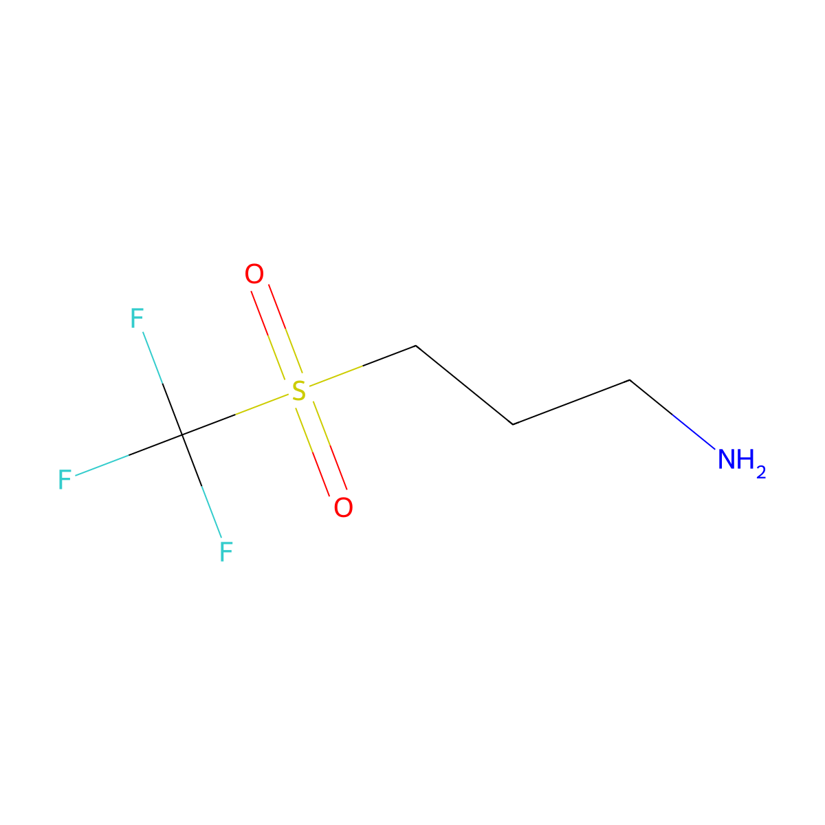 3-Trifluoromethanesulfonylpropan-1-amine molecular structure, CAS 1540557-33-2