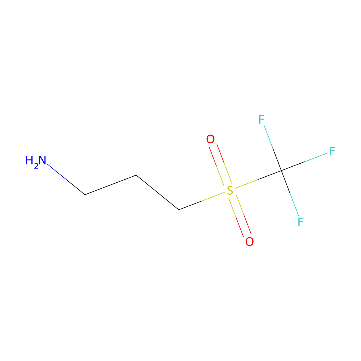 3-Trifluoromethanesulfonylpropan-1-amine molecular structure, CAS 1540557-33-2