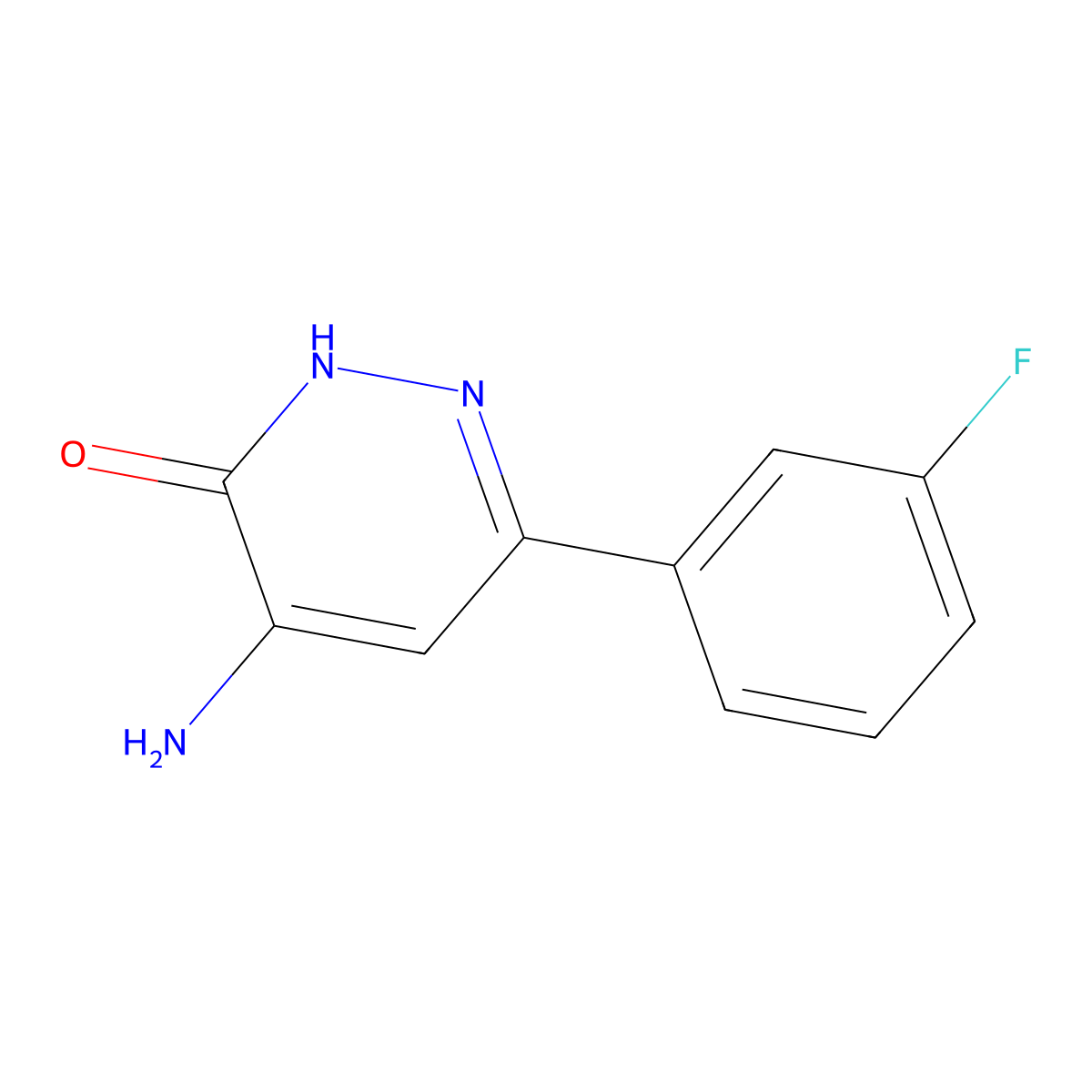 4-Amino-6-(3-fluorophenyl)pyridazin-3-ol molecular structure, CAS 1540562-52-4