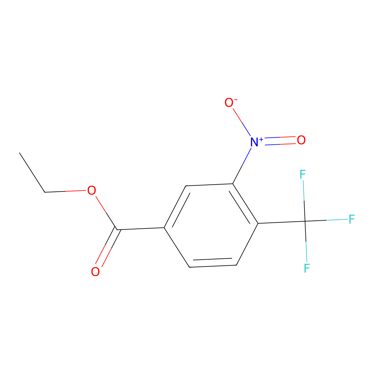 Ethyl 3-nitro-4-(trifluoromethyl)benzoate molecular structure, CAS 154057-14-4